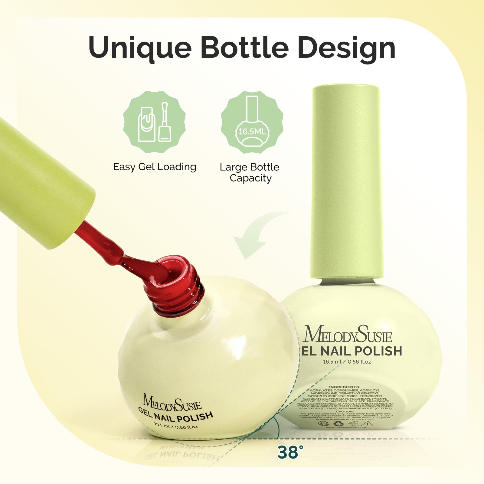 Sweet Scent HEMA-Free & HPMA-Free & TPO-Free Plant-Based Nail Gel Polish 16.5ml/0.56 fl oz