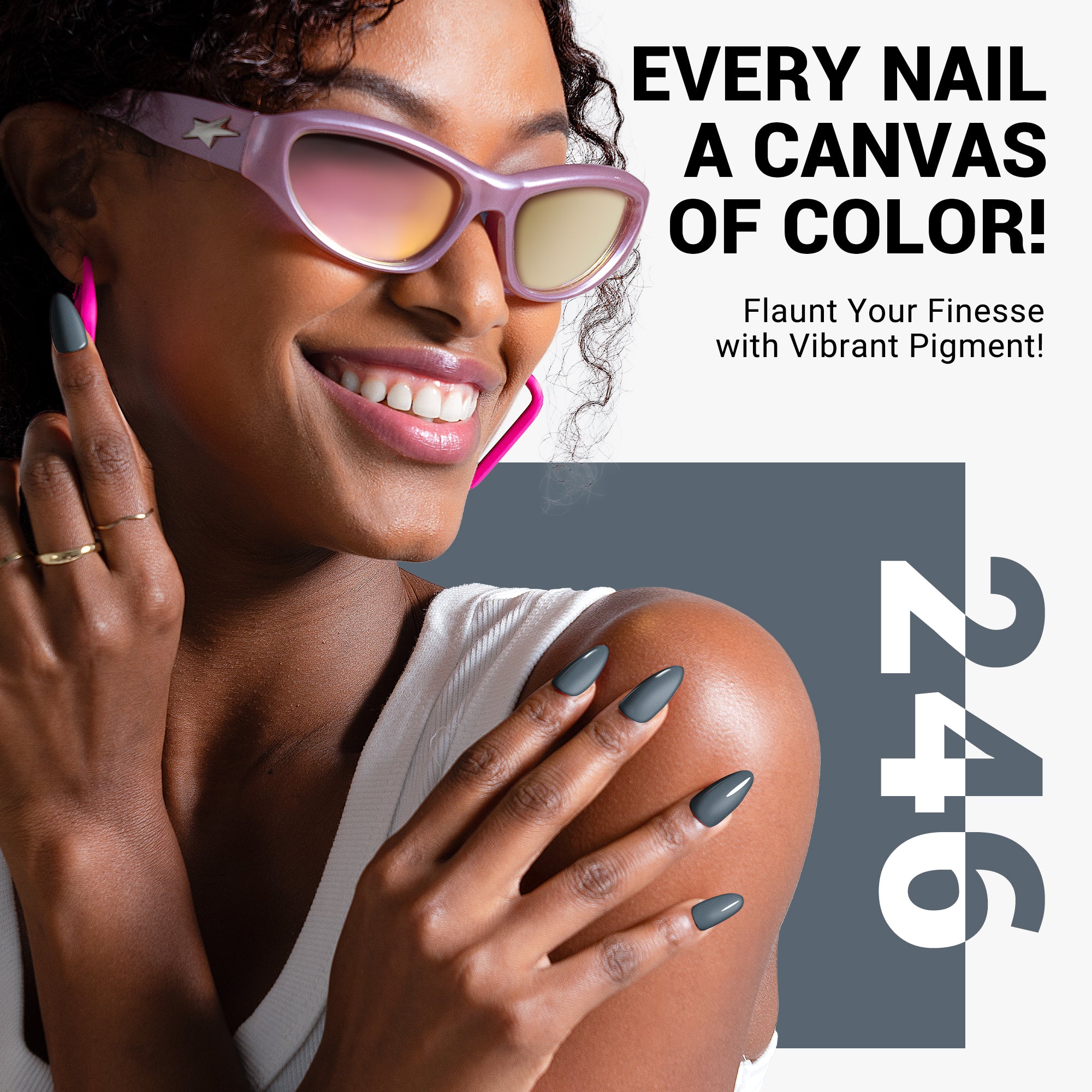246 Blue Gray  - Gel Nail Polish(15ml)