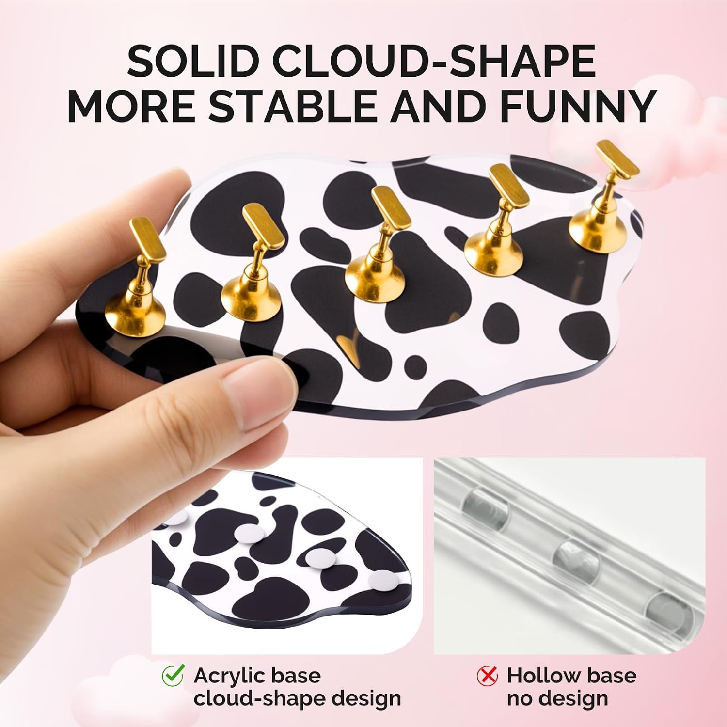 2-Set Spotted Magnetic Nail Stand for Press Ons