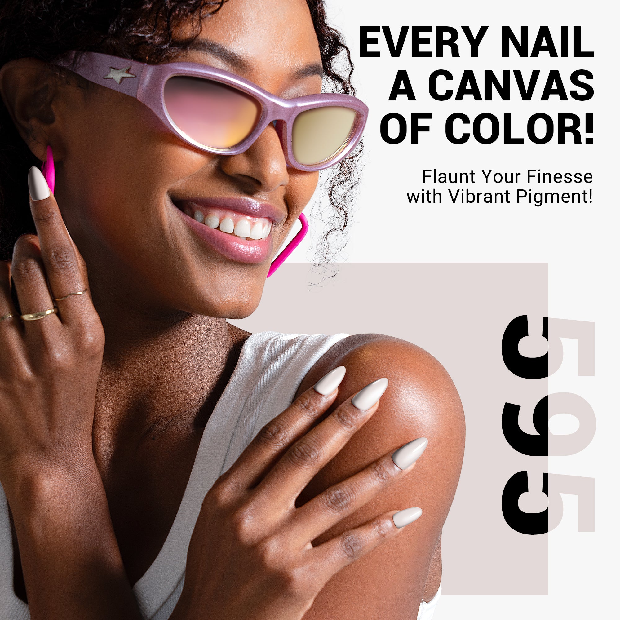 595 Egg White - Gel Nail Polish (15ml)