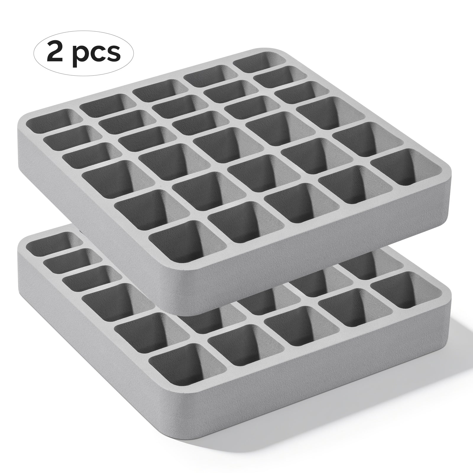 2Pcs Nail Gel Polish Organizer Holder Foam Pad with Slots