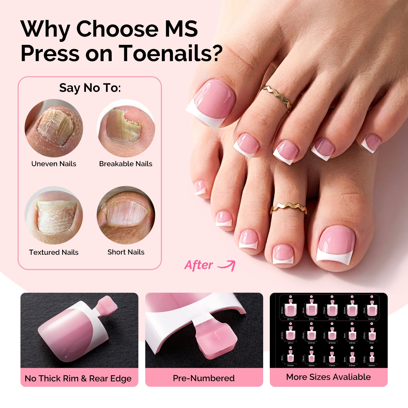 All-in-One Press-On Nails & Nail Tips Kit with Application Tools