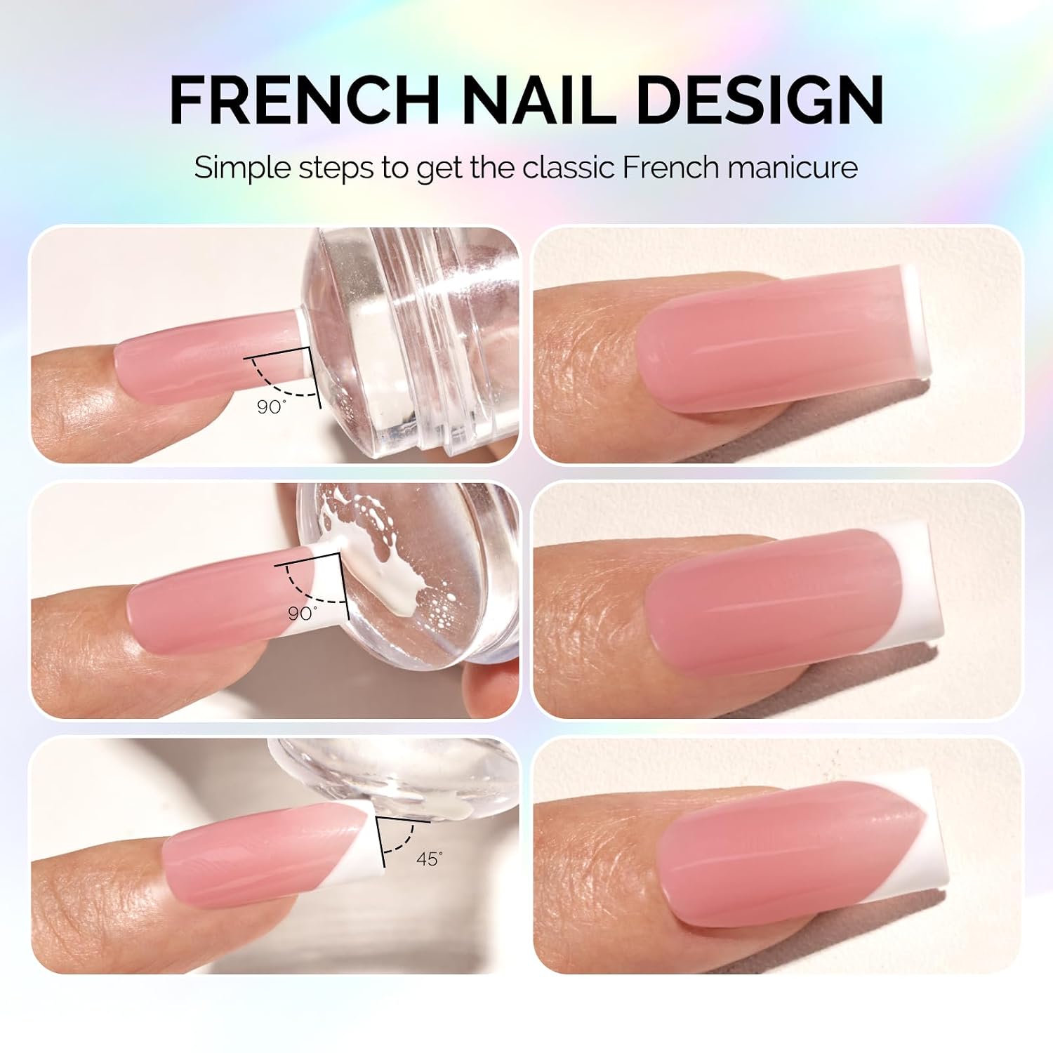 French Nail Stamper Kit 4PCS - Aurora