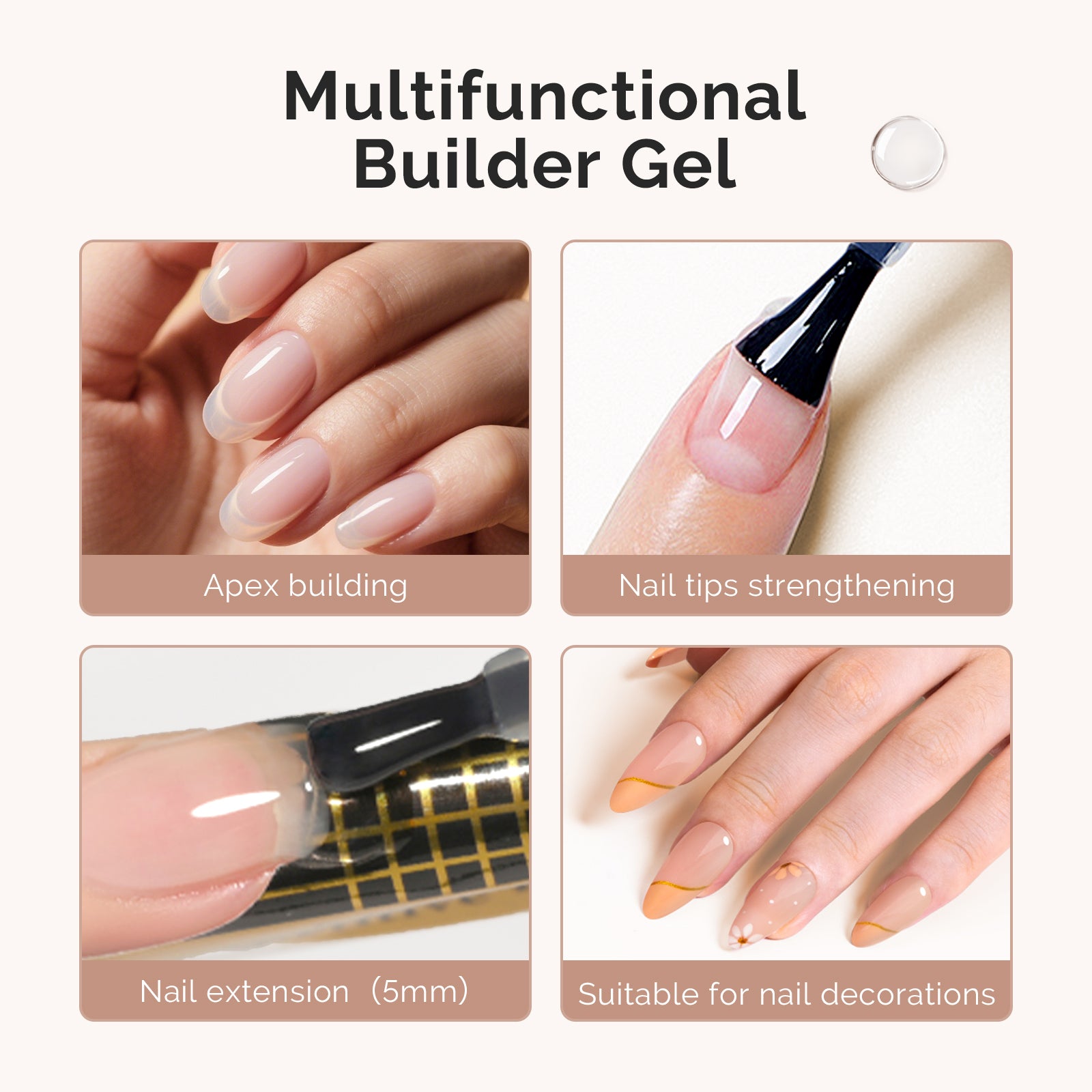 HEMA-Free & TPO-Free Builder Nail Gel 15ml