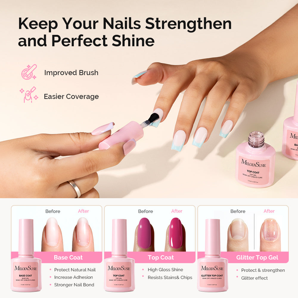 Gel Nail Polish Kit with UV Light