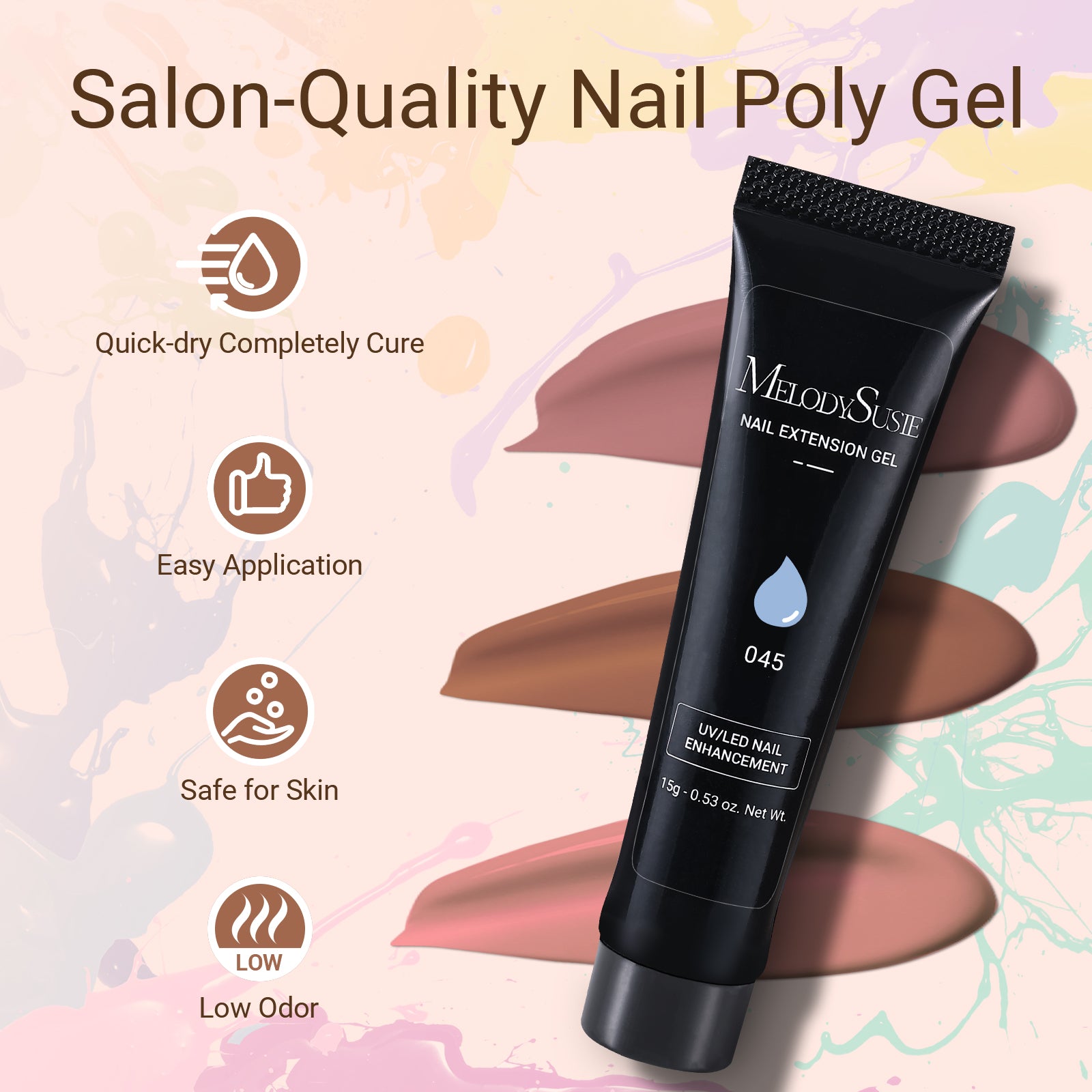 6 Colors Poly Nail Extension Gel Kit - Daily Nude