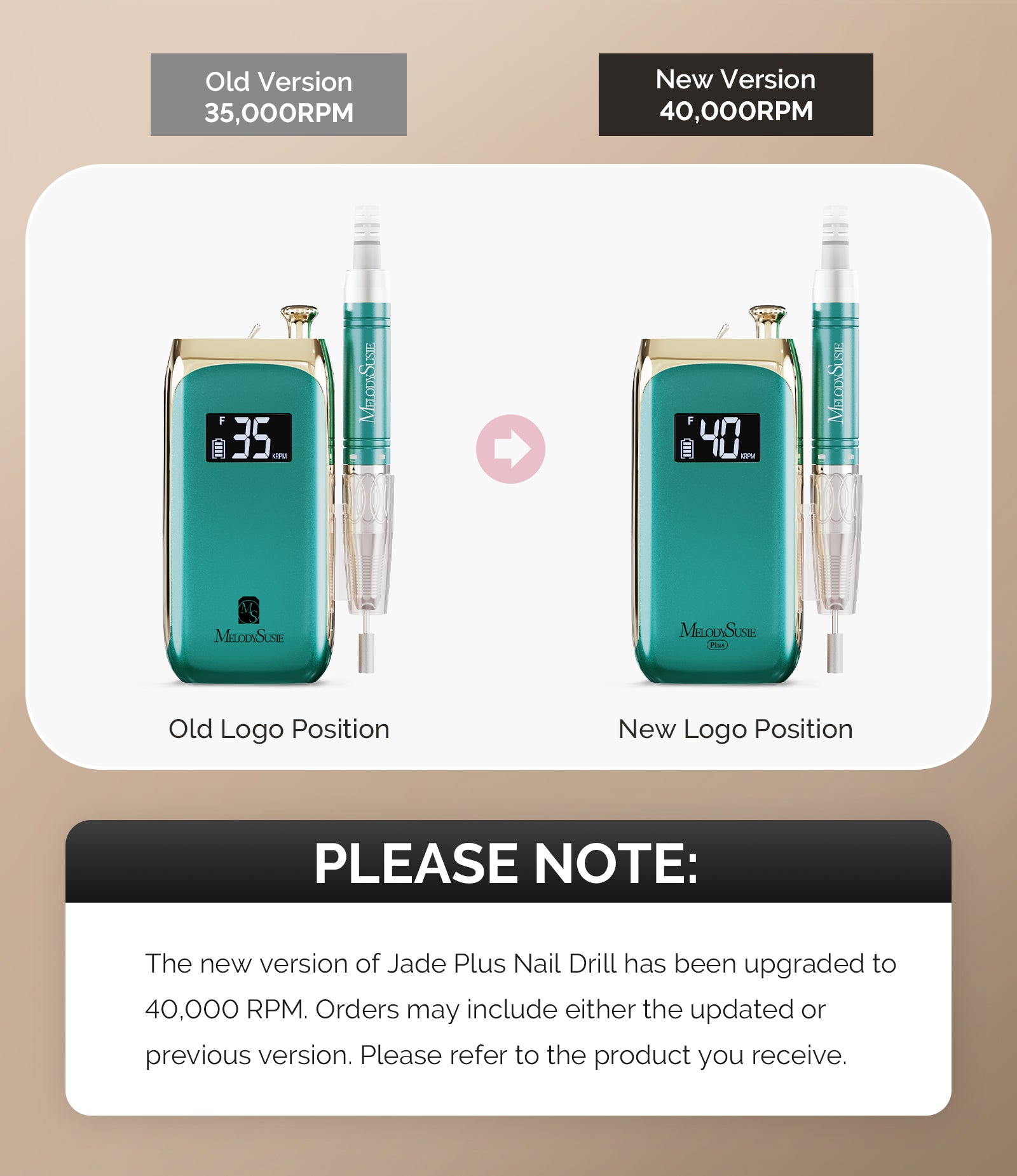 Jade Plus(MB450C) Clip-On Professional Vintage-Style Rechargeable Nail