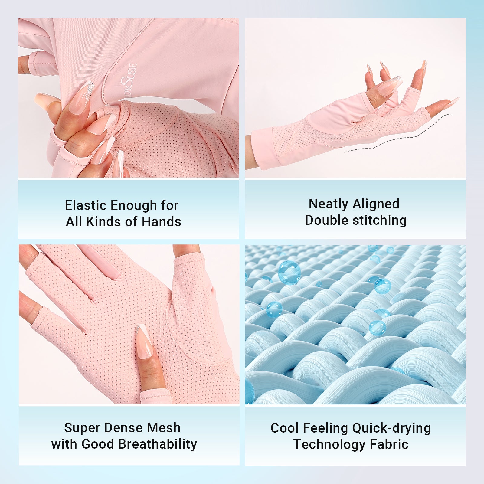 Premium UV Shield Manicure Gloves