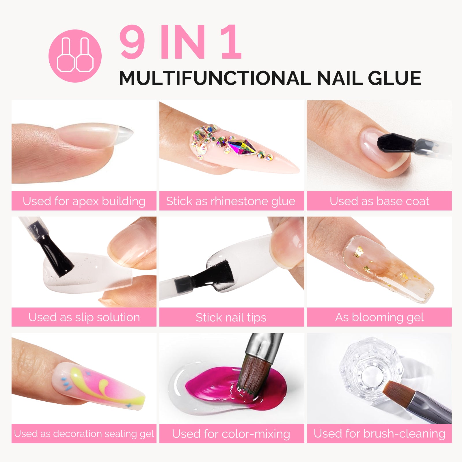 All-in-One Press-On Nails & Nail Tips Kit with Application Tools