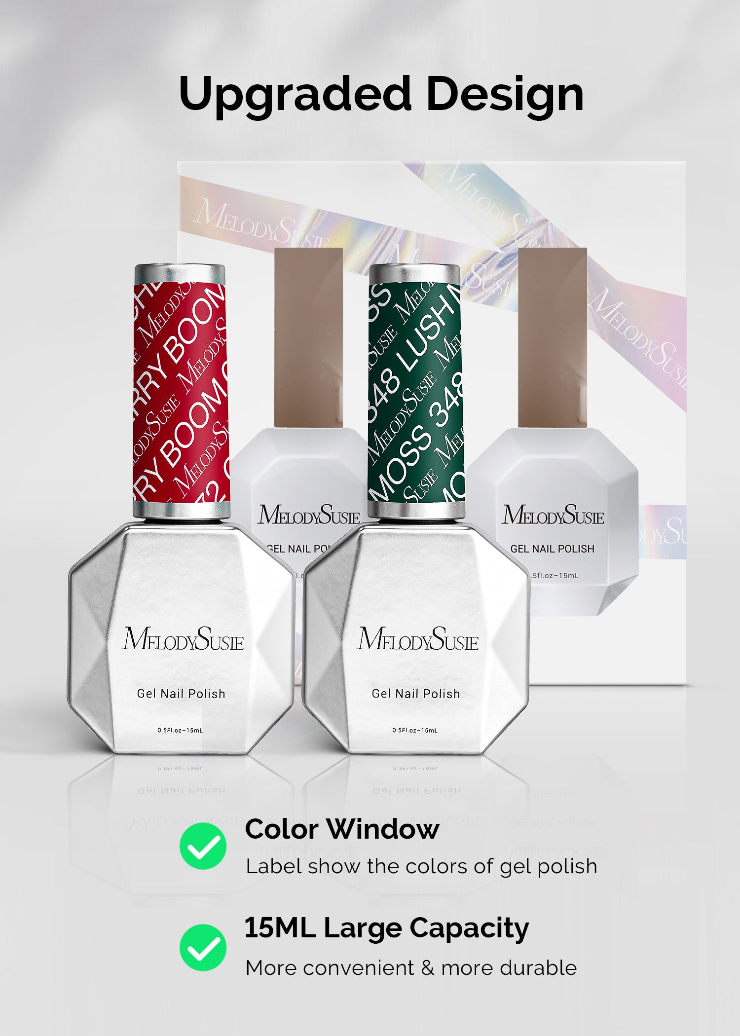 Gel Nail Polish 2 Pack 15ml