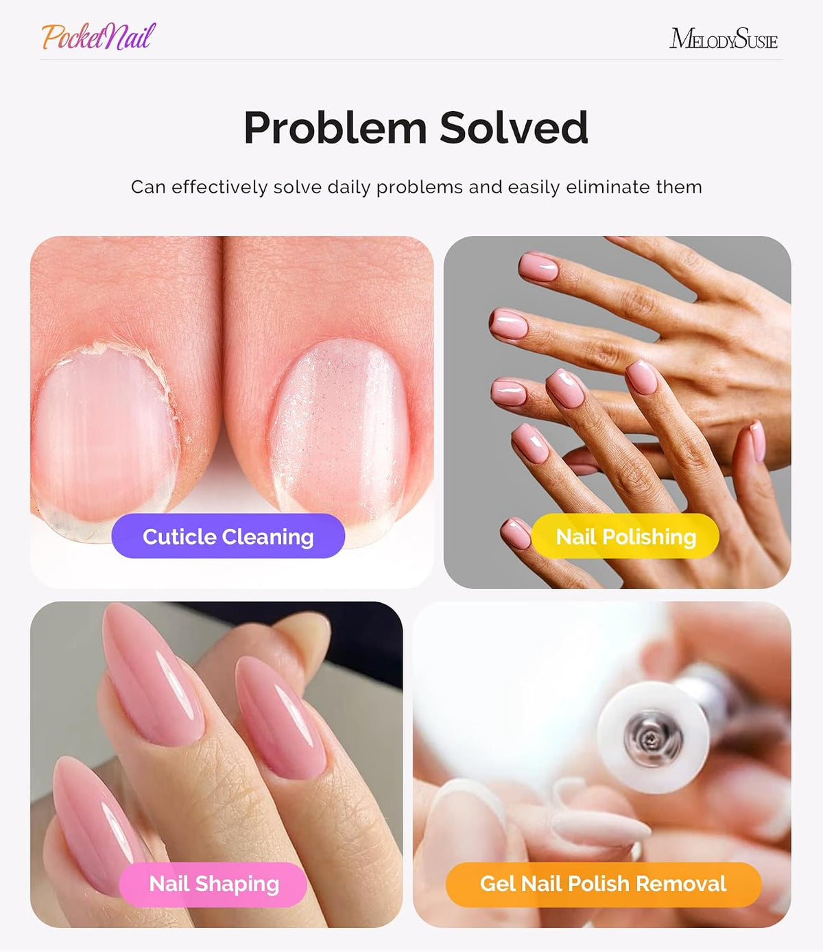 MelodySusie PocketNail PC100G Portable Nail Drill 20,000 RPM