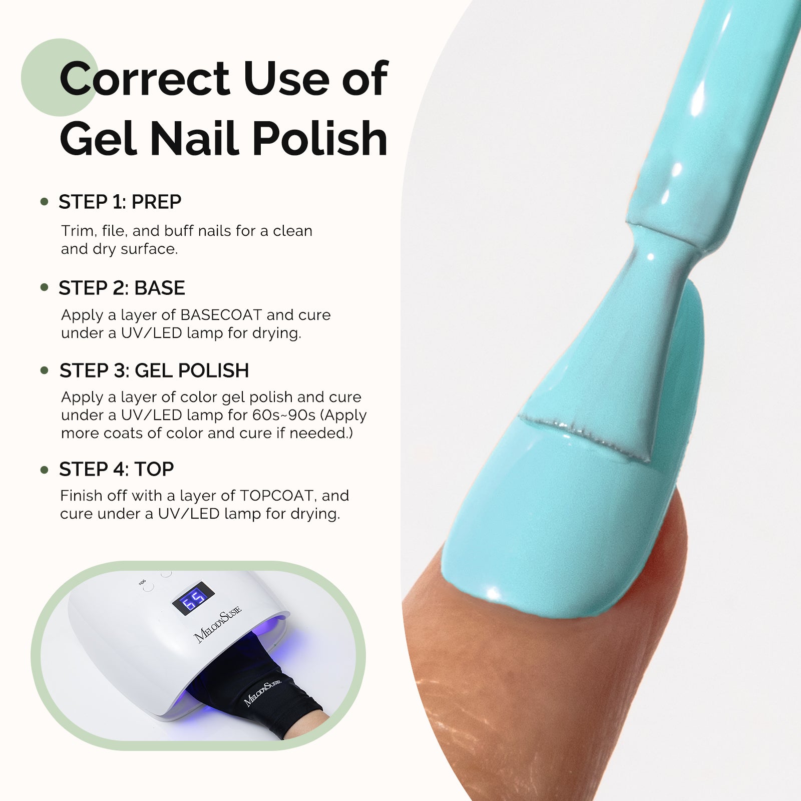 Hema Free Gel Nail Polish 0.5 fl oz/15ml - K0726 Thick Cyan Blue