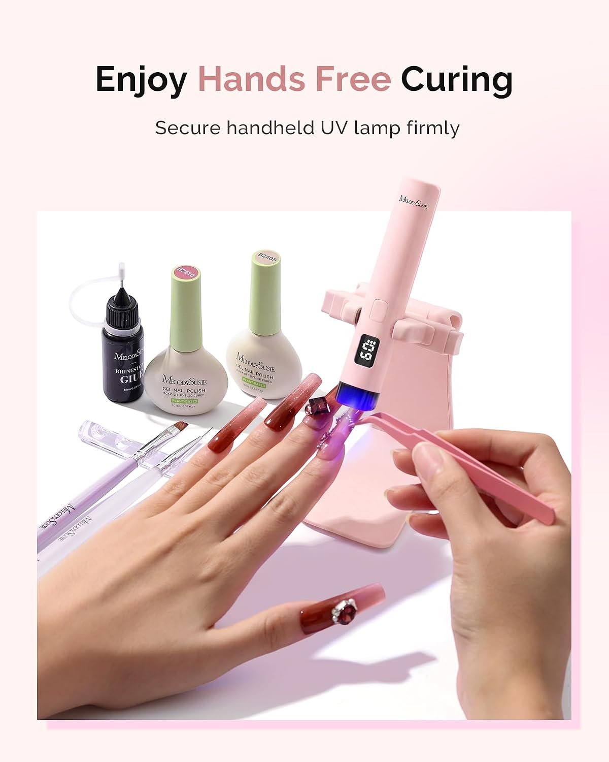 Nail Lamp Stand & Holder for Flash Cure Handheld UV Light