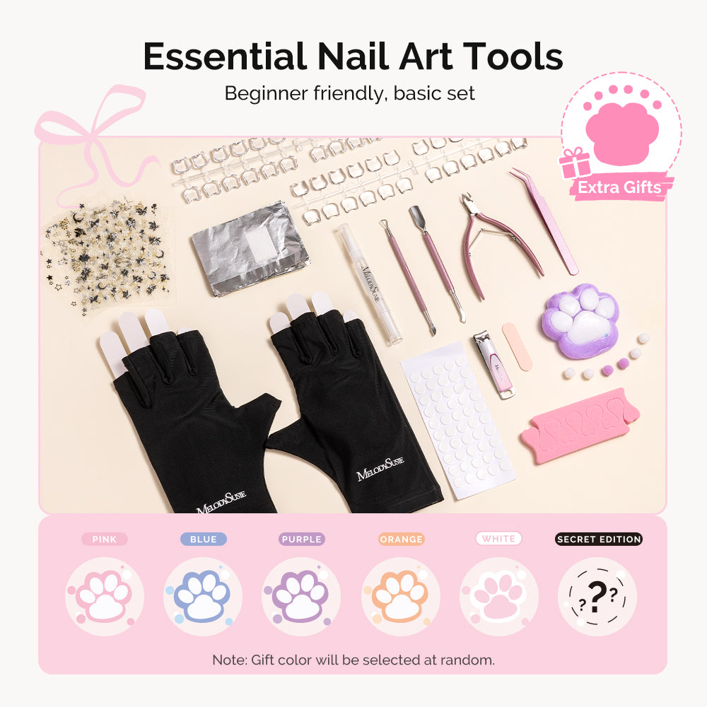 Gel Nail Polish Kit with UV Light