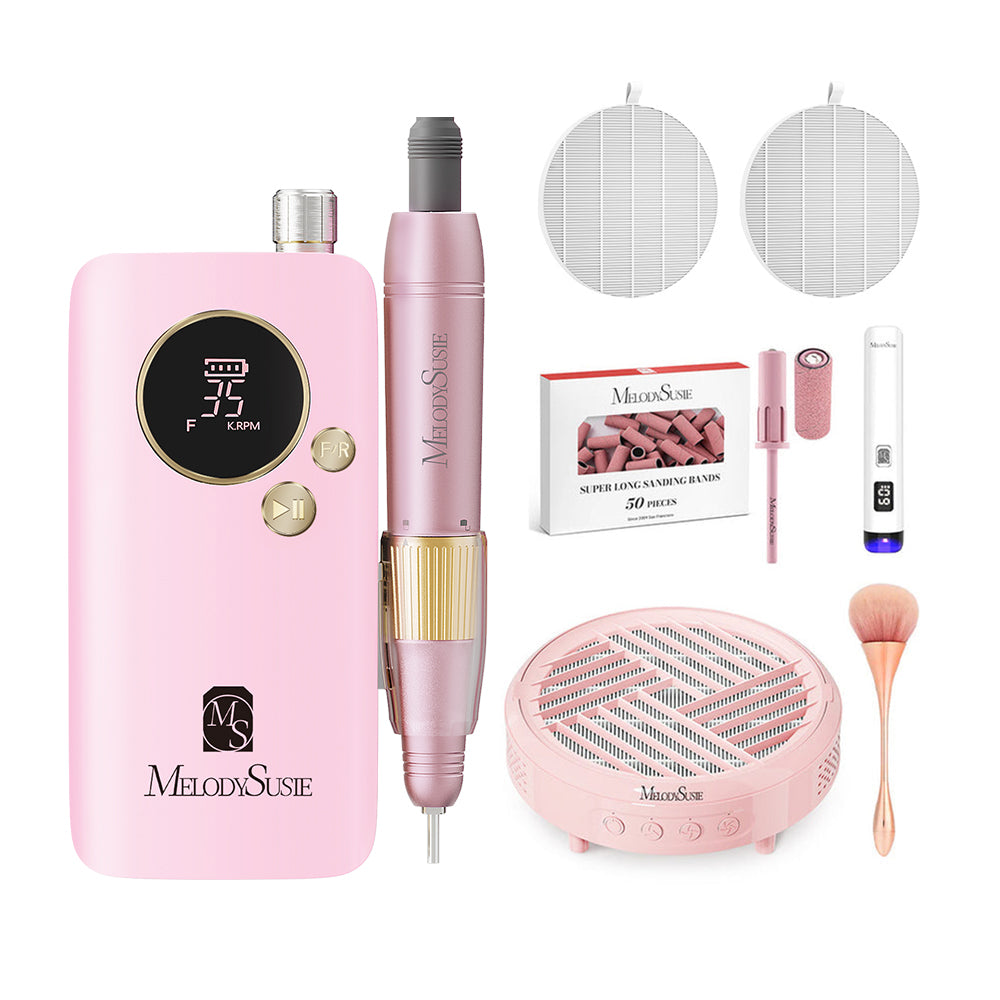 SM200F Plus Rechargeable 35000RPM Nail Drill Set