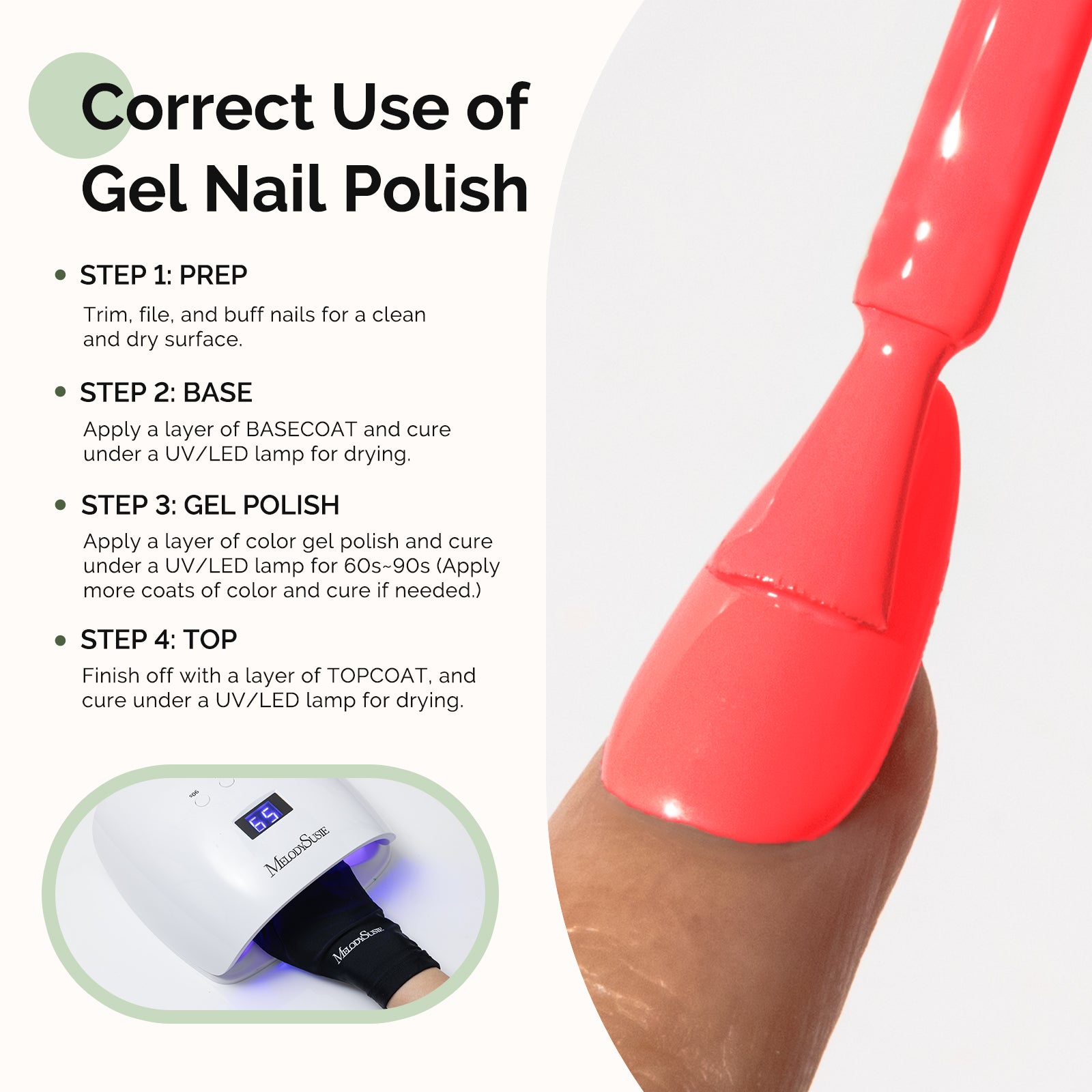 Hema Free Gel Nail Polish 0.5 fl oz/15ml - K1149 Thick Coral Pink