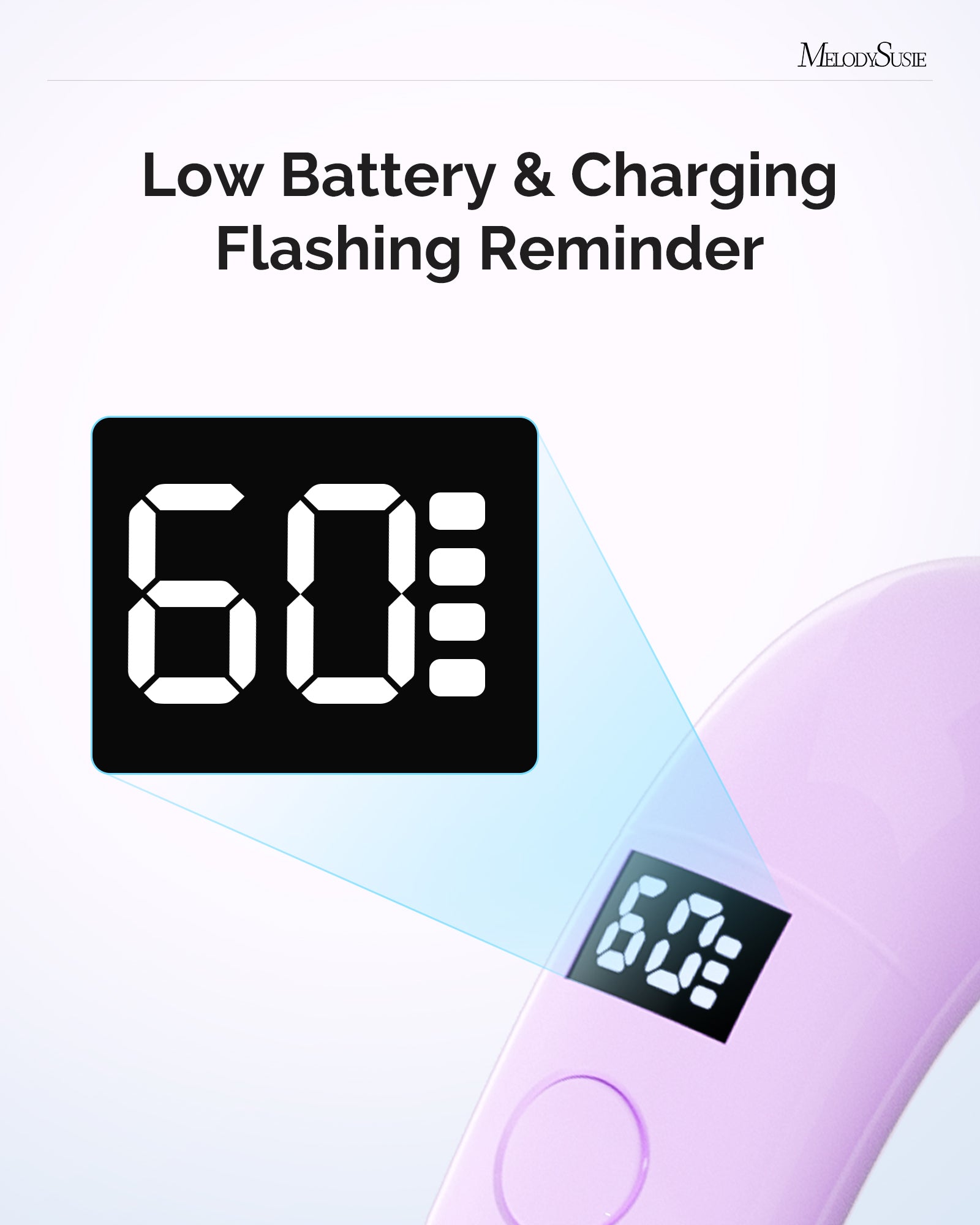 P-ART01A Rechargeable LED/UV Nail Lamp - Purple