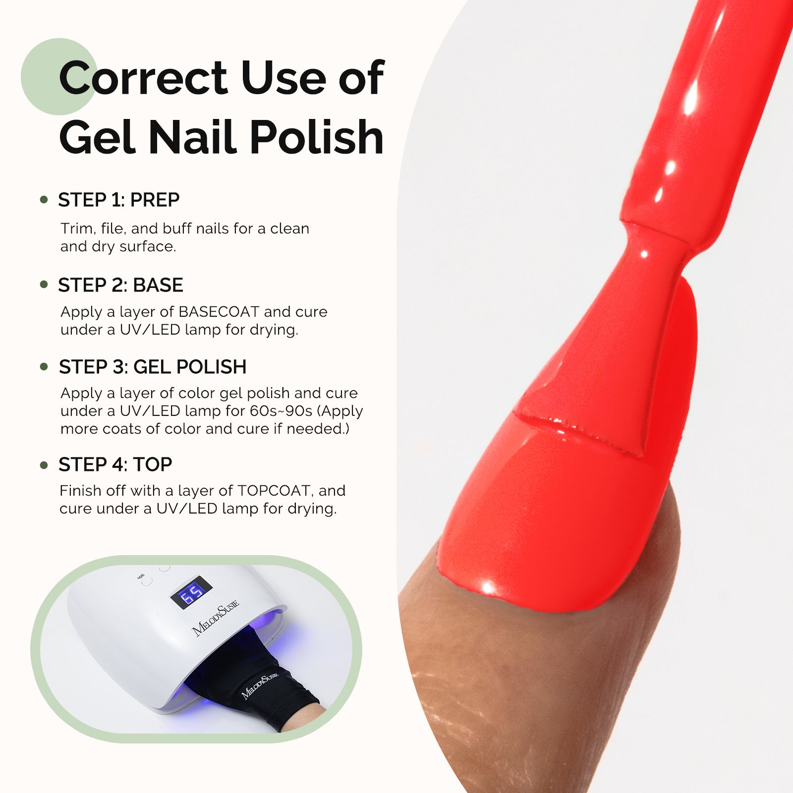 Hema Free Gel Nail Polish 0.5 fl oz/15ml - K1176 Thick Light Coral