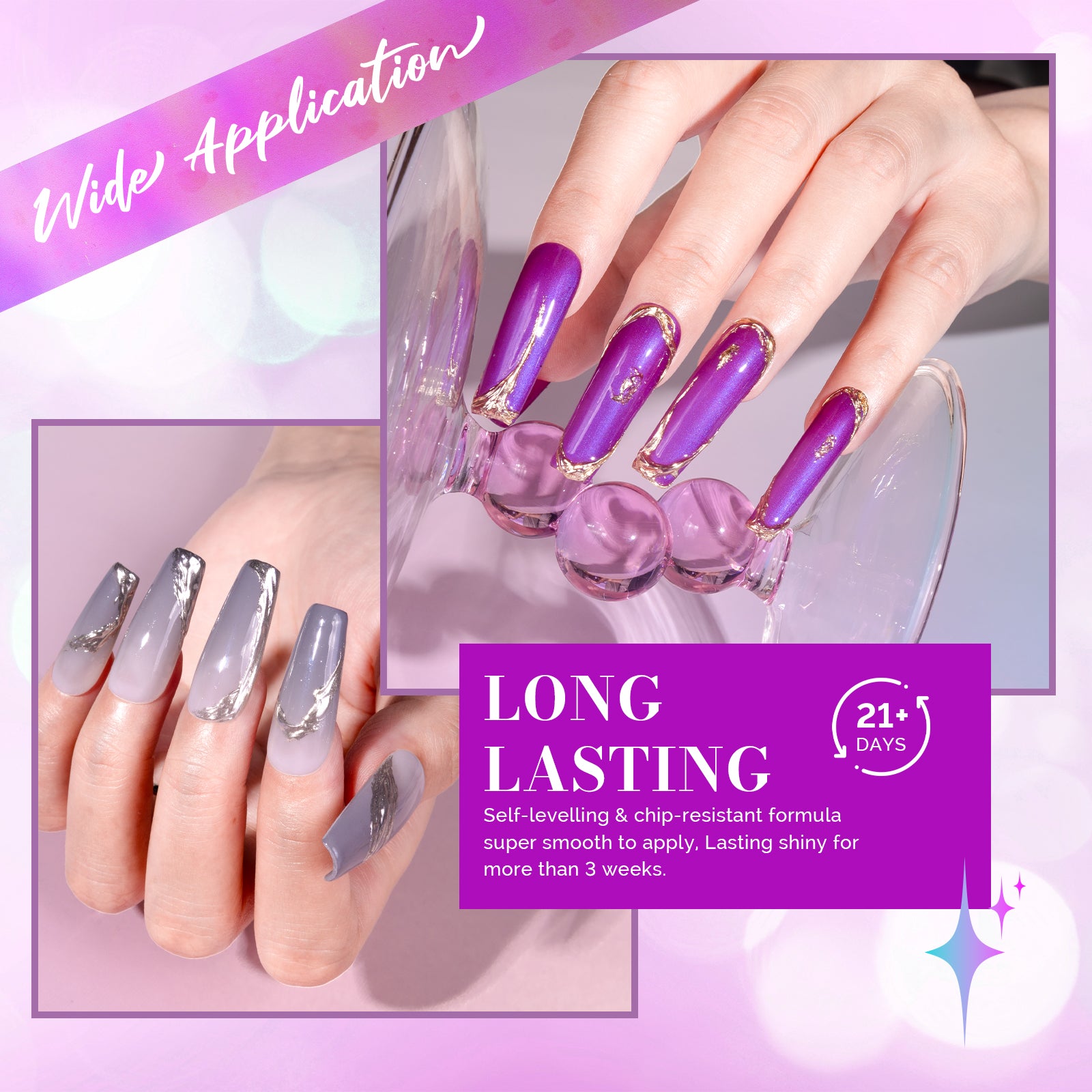 15ml Chrome Nail Powder Top Coat for Glossy Shine Finish