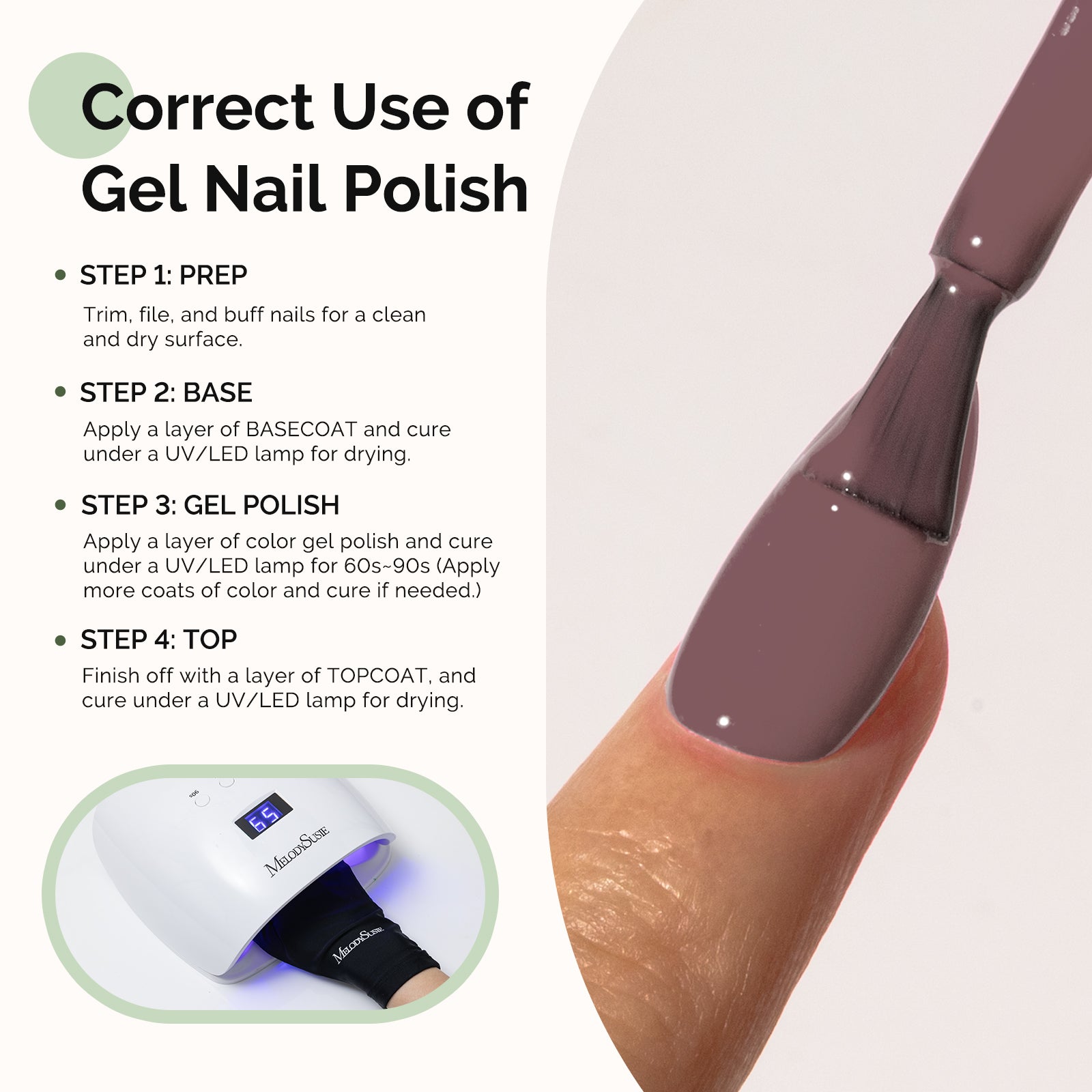 Hema Free Gel Nail Polish 0.5 fl oz/15ml - K0579 Thick Deep Rosy Nude