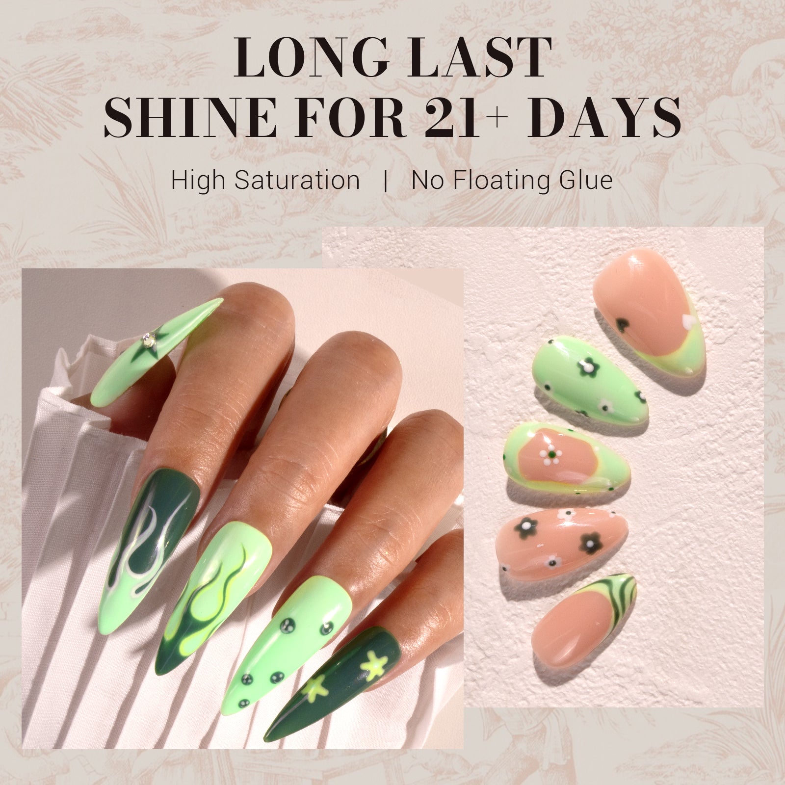 326 Bright Green - Faster UV Curing Gel Nail Polish 0.5 fl oz/15ml
