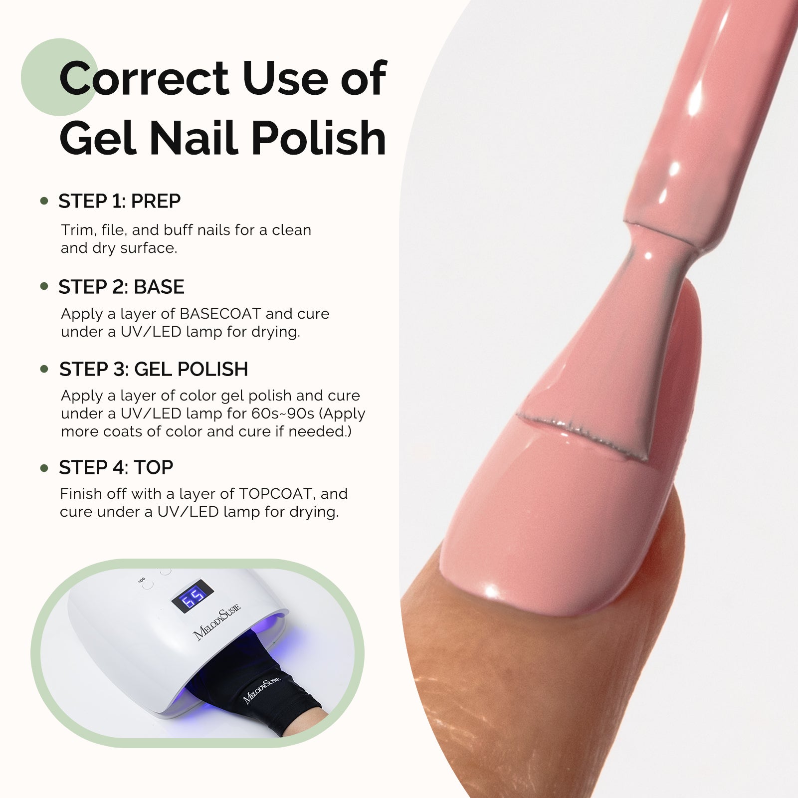 Hema Free Gel Nail Polish 0.5 fl oz/15ml - K0537 Thick Beige Pink