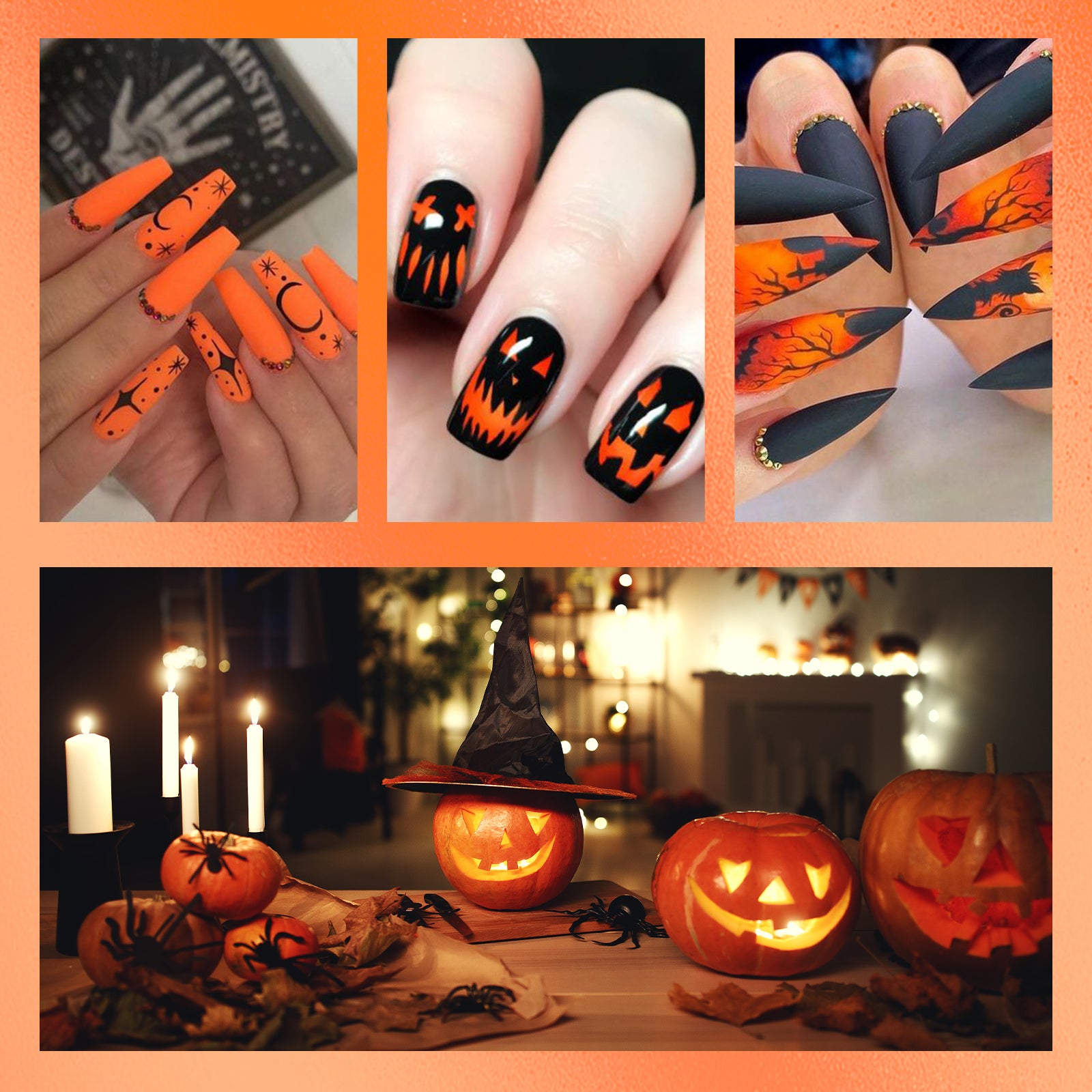 Halloween 15ml Gel Nail Polish Kit - 4Pcs