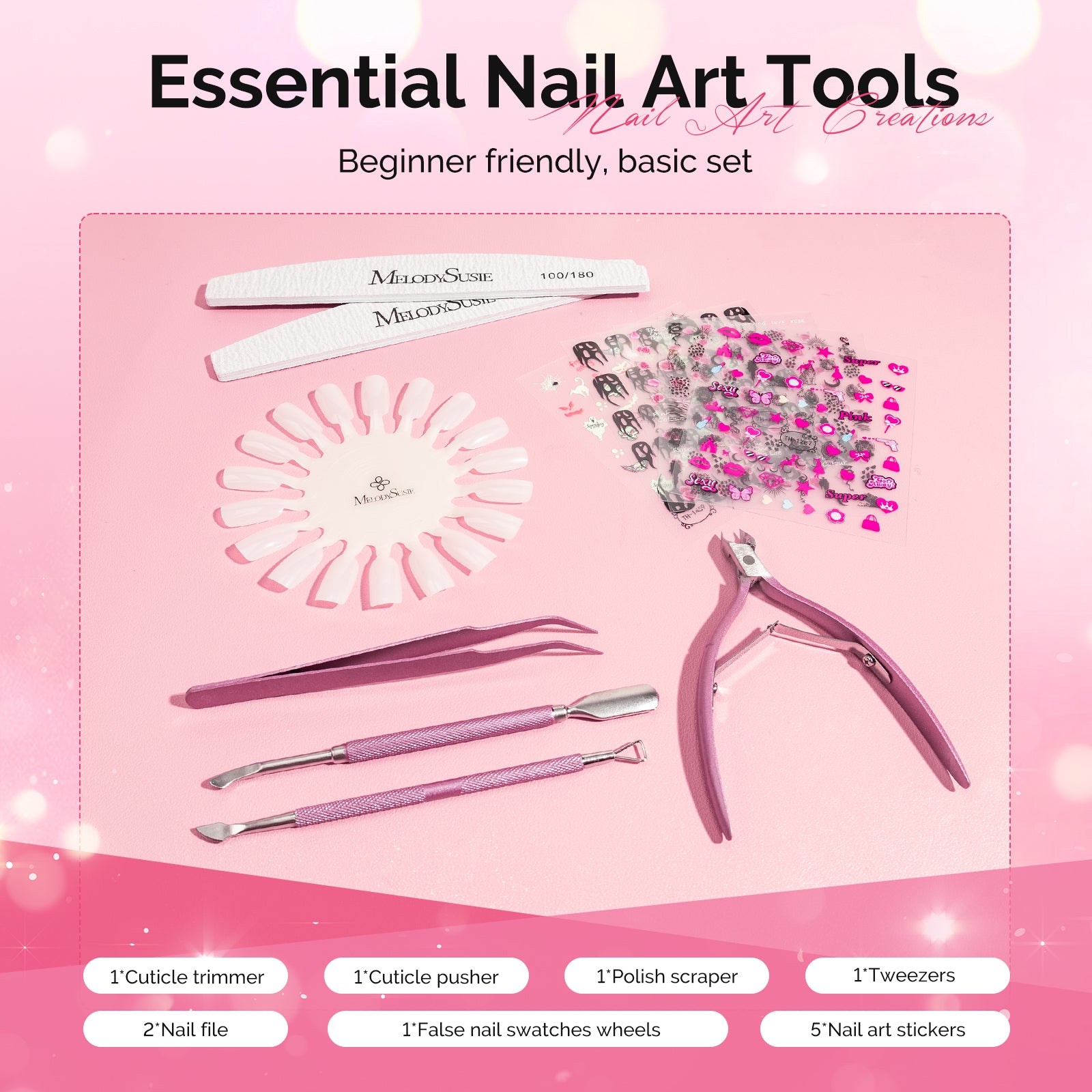 Gel Nail Polish Kit with UV Light P-ART06F - US ONLY