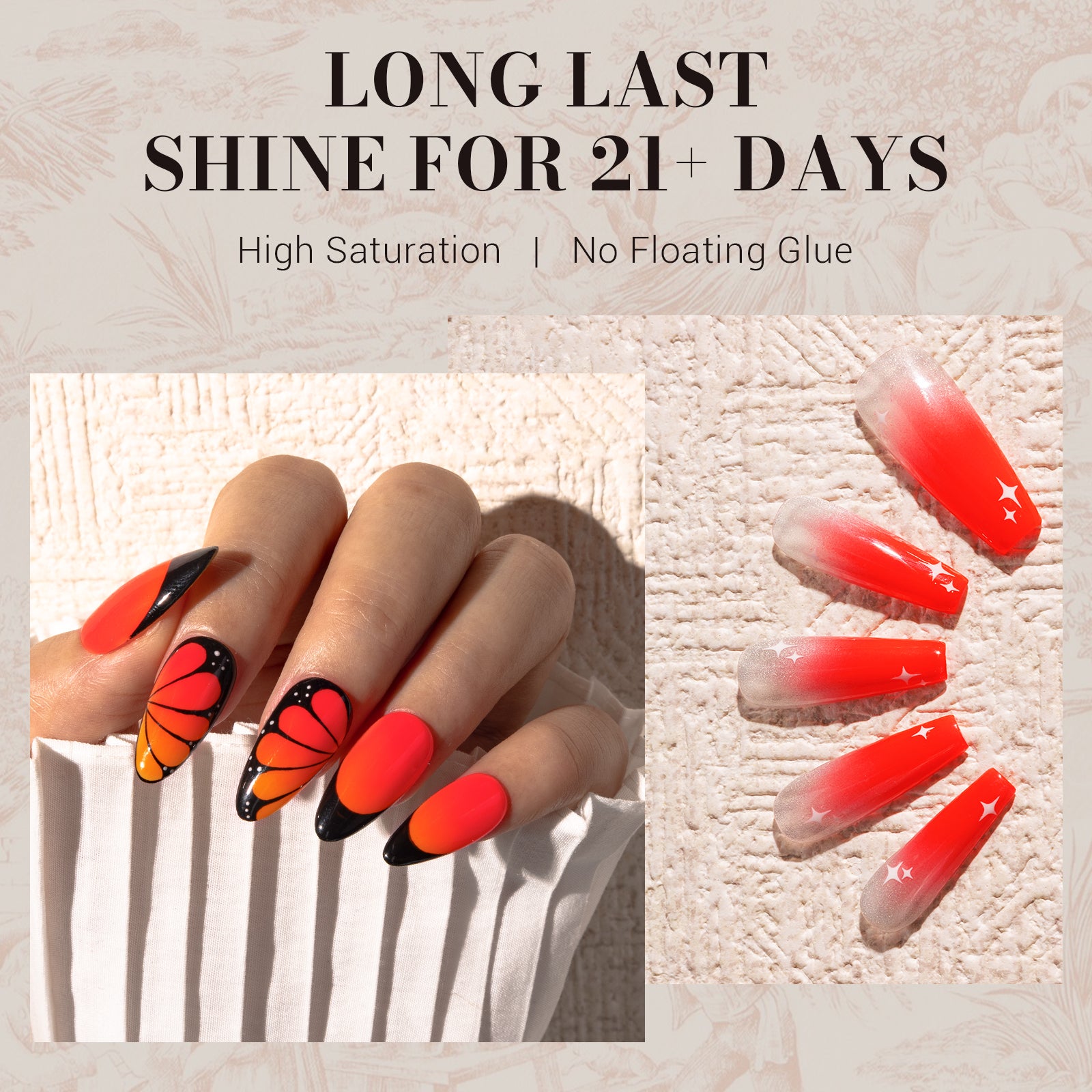 224 Fiery Red - Faster UV Curing Gel Nail Polish 0.5 fl oz/15ml