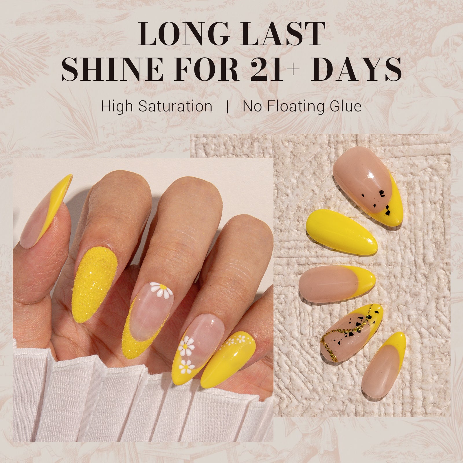 301 Lemonade Yellow - Faster UV Curing Gel Nail Polish 0.5 fl oz/15ml