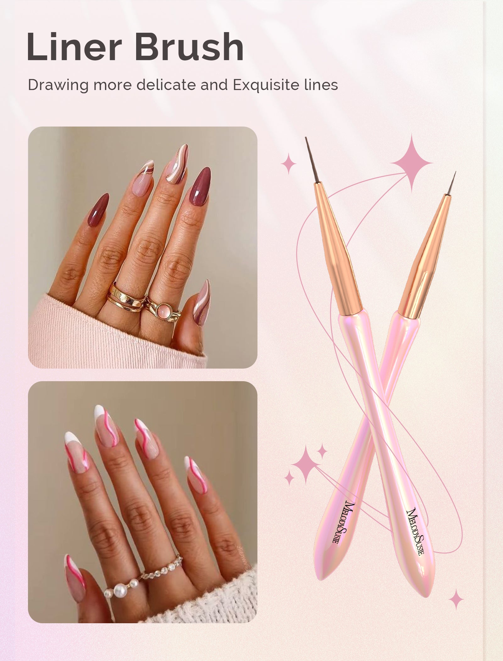 Nail Art Brushes Set (5Pcs)
