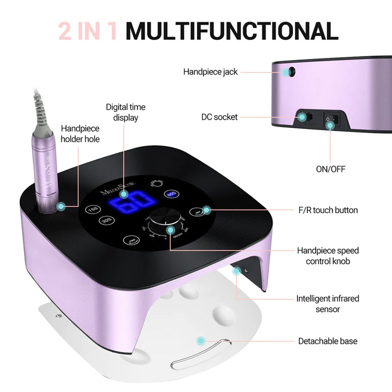 X-C320C 2 in 1 Nail Lamp with Nail Drill 30,000RPM