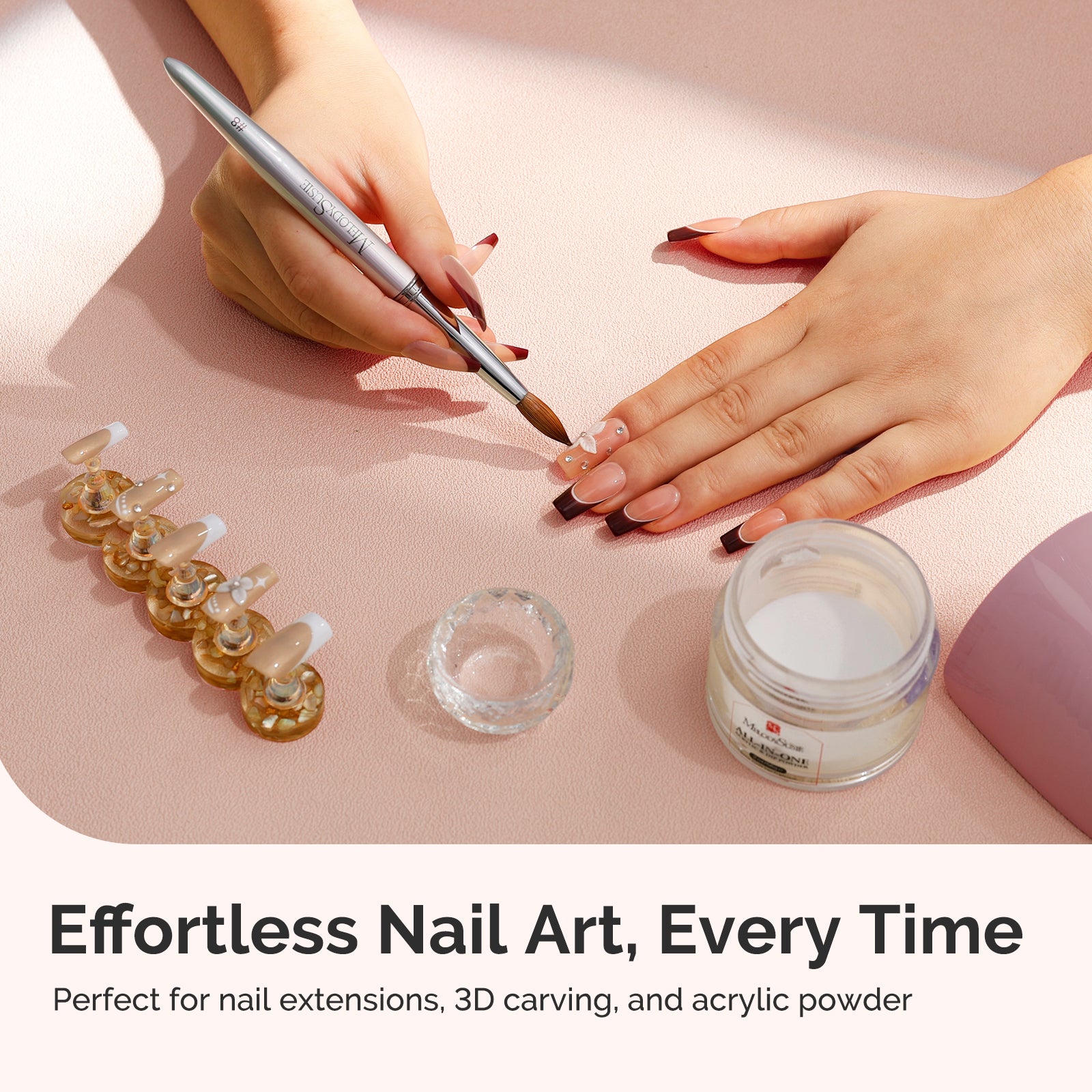 Y-Series 100% High-Quality Kolinsky Acrylic Nail Brush