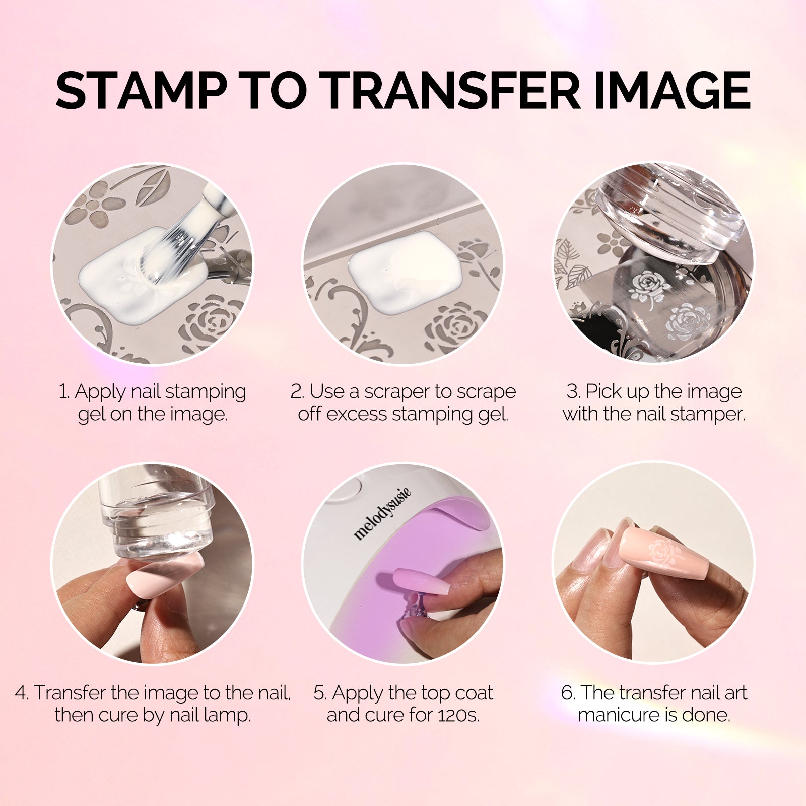 French Nail Stamper Kit 4PCS - Clear