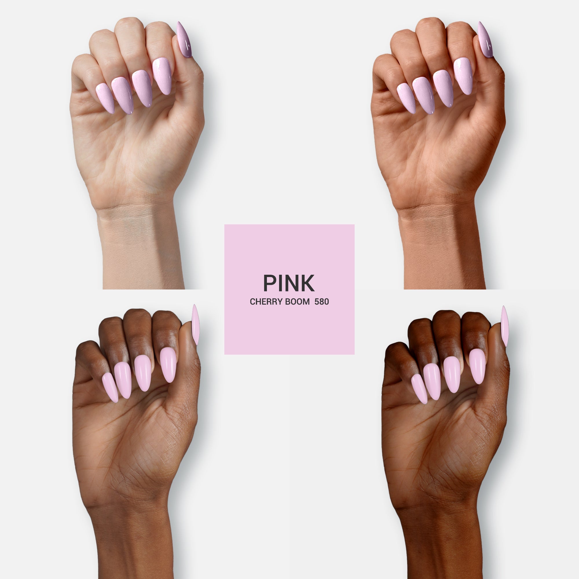580 Cream Pink Nail Gel Polish(15ml)