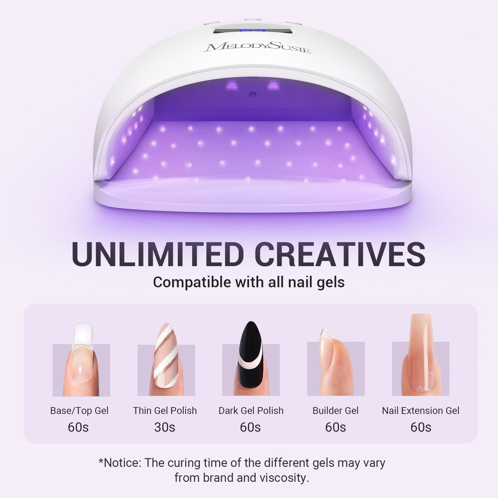 Light LED Gel MelodySusie UV Professional | Nails 54W Dryer UV