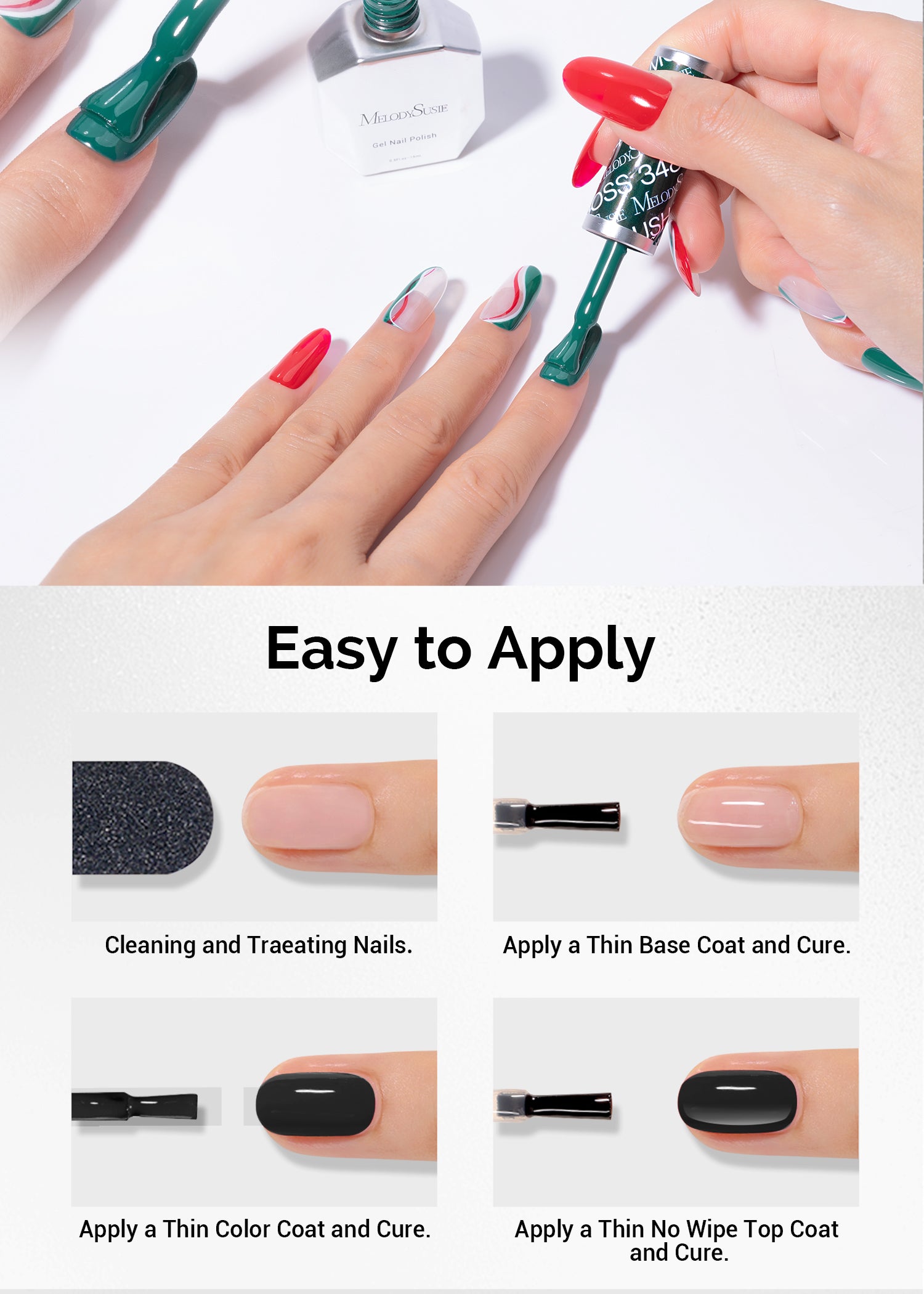Gel Nail Polish 2 Pack 15ml