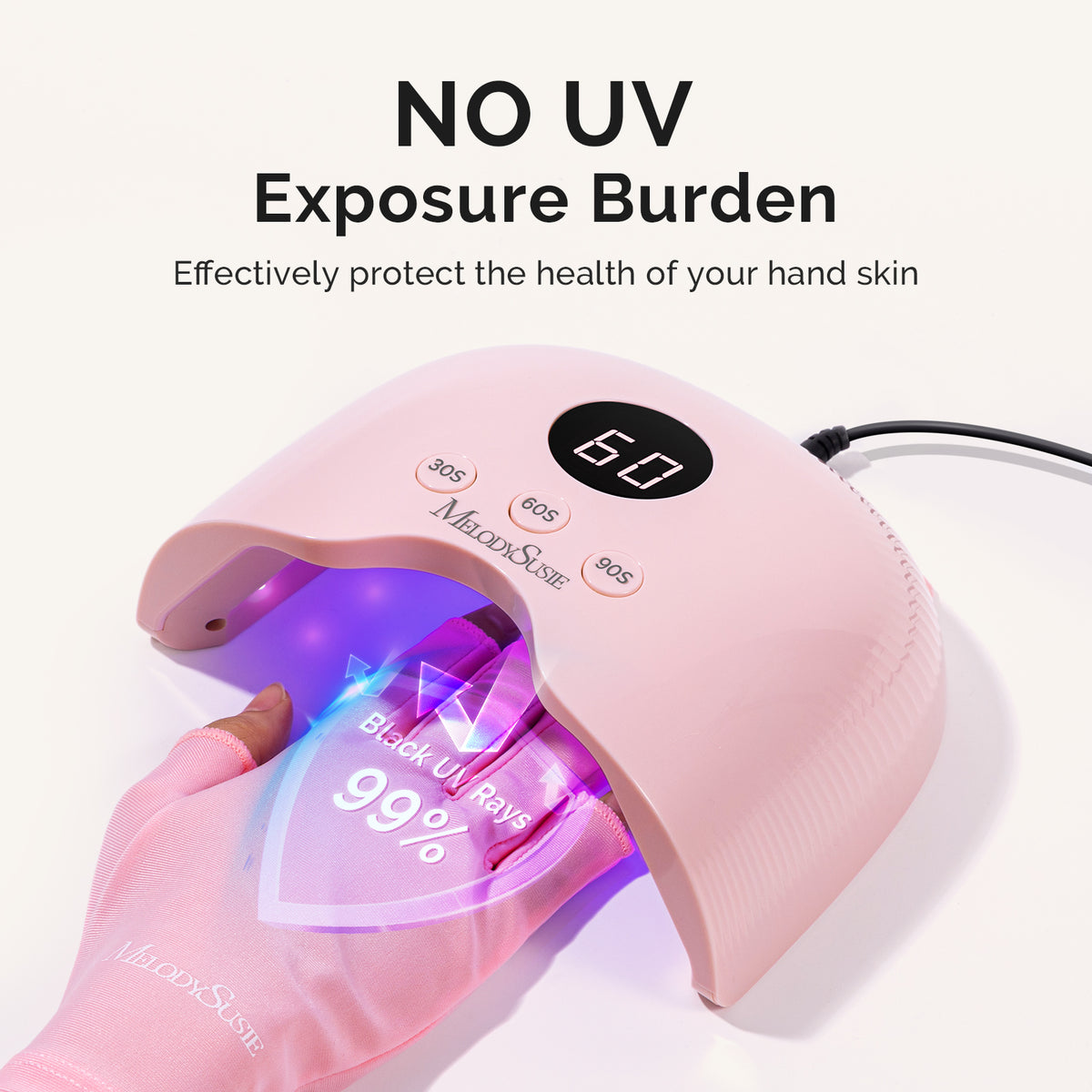 MelodySusie SC300E Nail Drill & PLUS30A Nail Lamp Nail Tools Gift Box