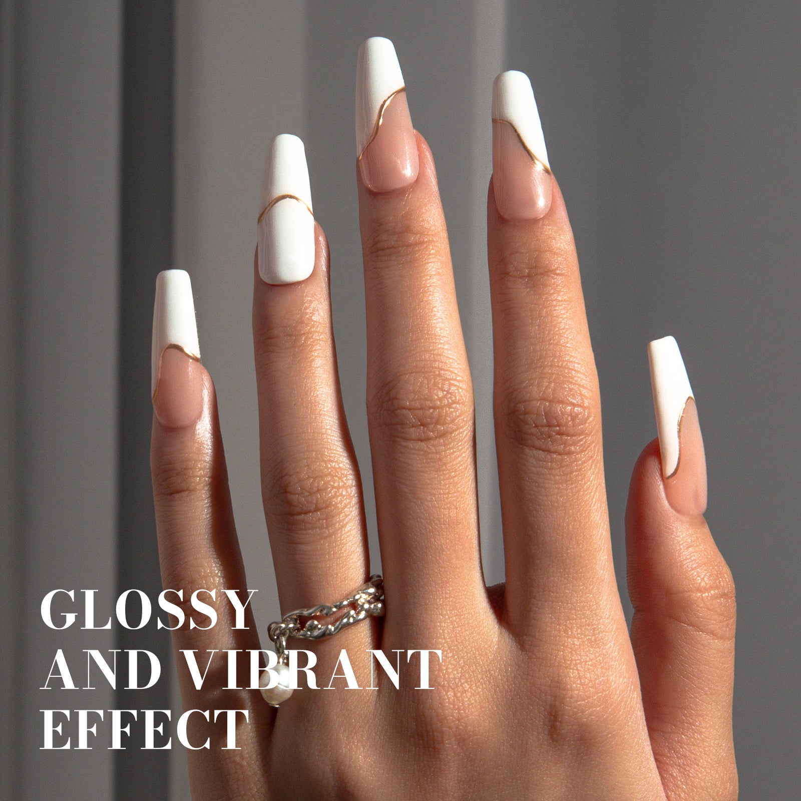595 Egg White - Faster UV Curing Gel Nail Polish 0.5 fl oz/15ml