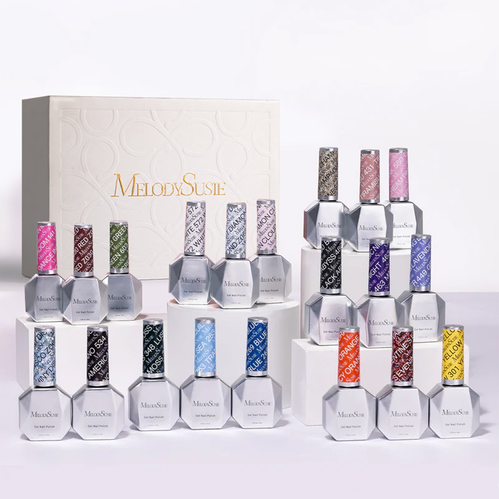Classic Colors TPO-Free Thick Gel Nail Polish Gift Box - 20 Colors