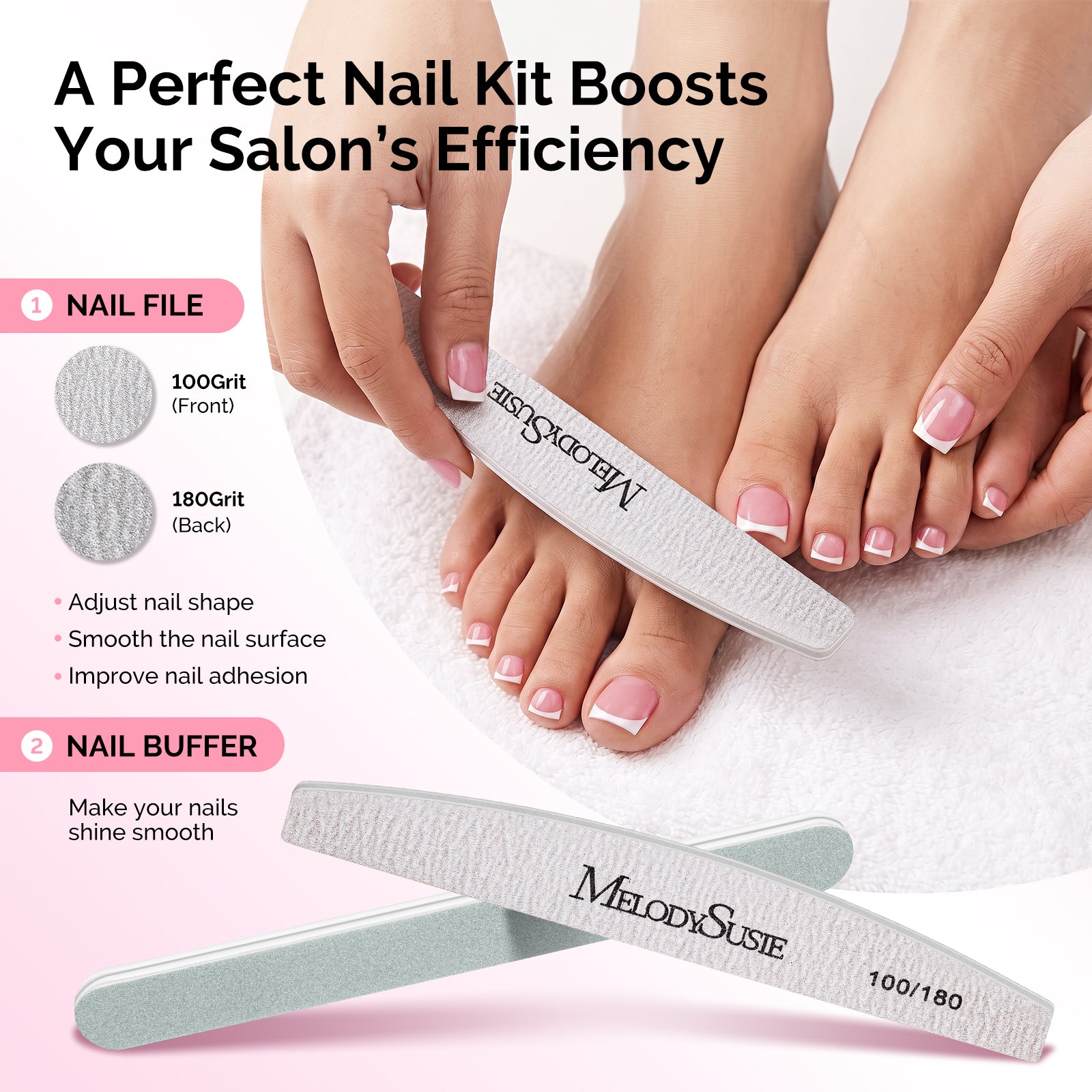 All-in-One Press-On Nails & Nail Tips Kit with Application Tools