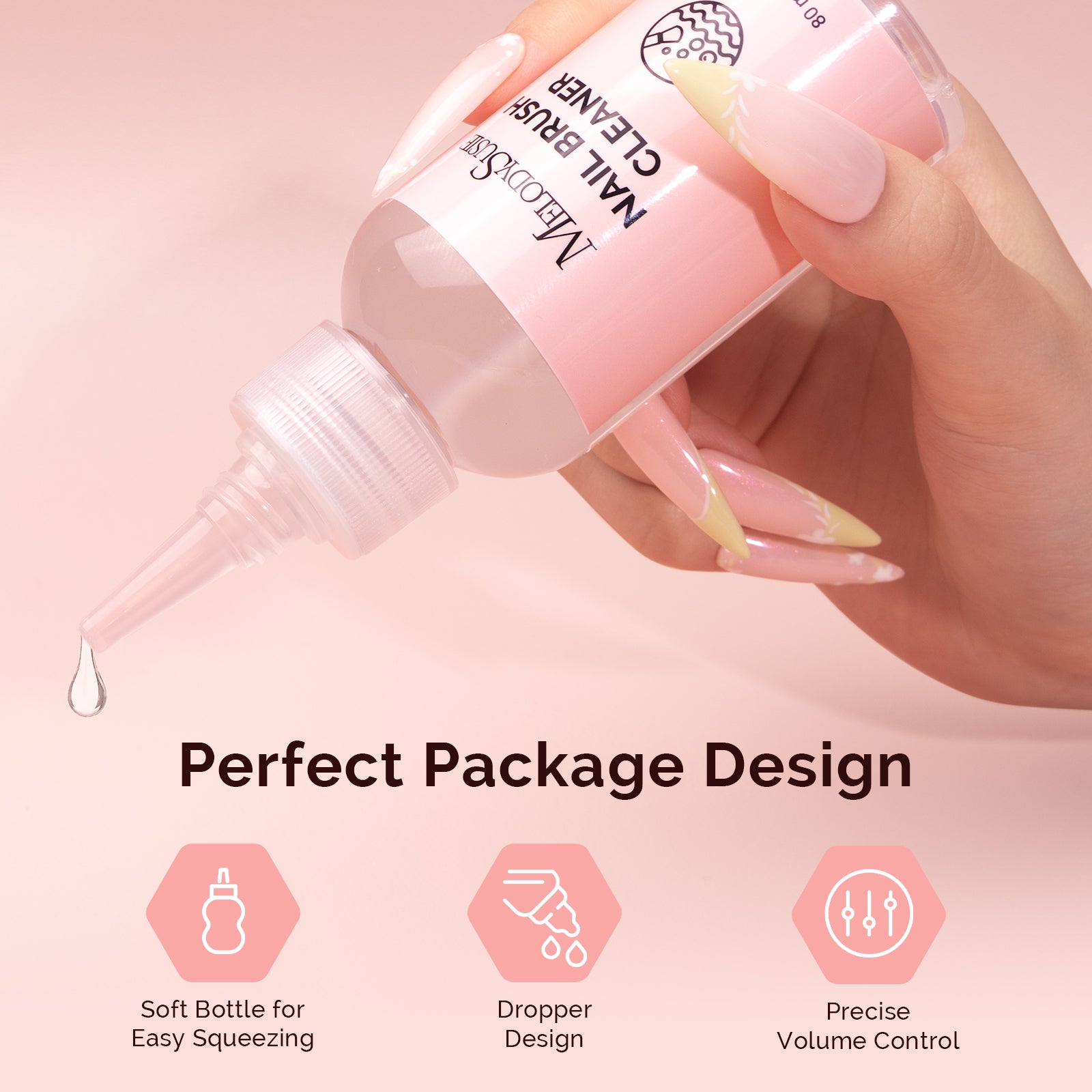 Acrylic Gel Nail Brushes Cleaning & Restoration Wax and Gel Removing Solution
