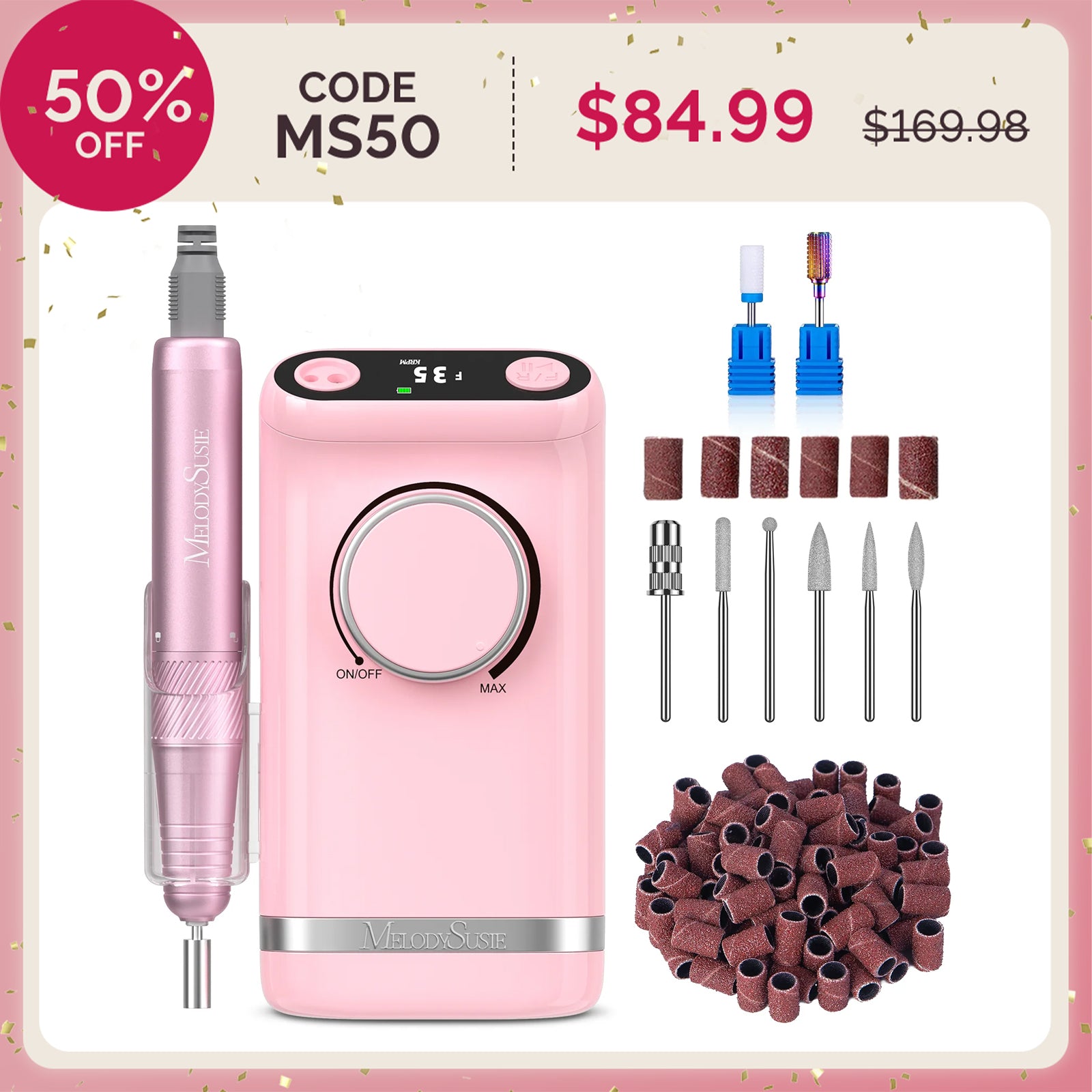 SM320G 35000RPM Rechargeable Nail Drill