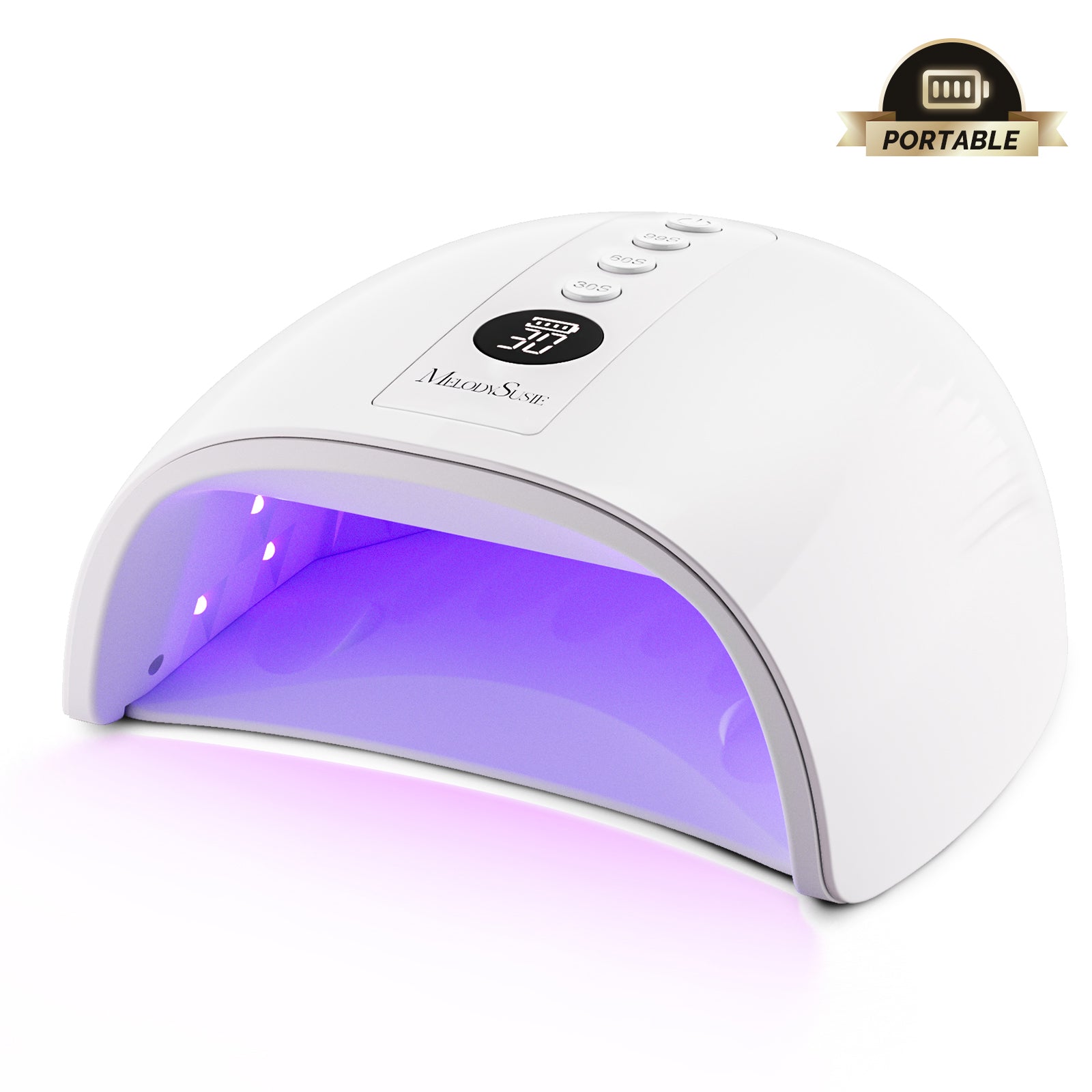P-PLUS30G Rechargeable Cordless UV/LED Nail Lamp - Purple