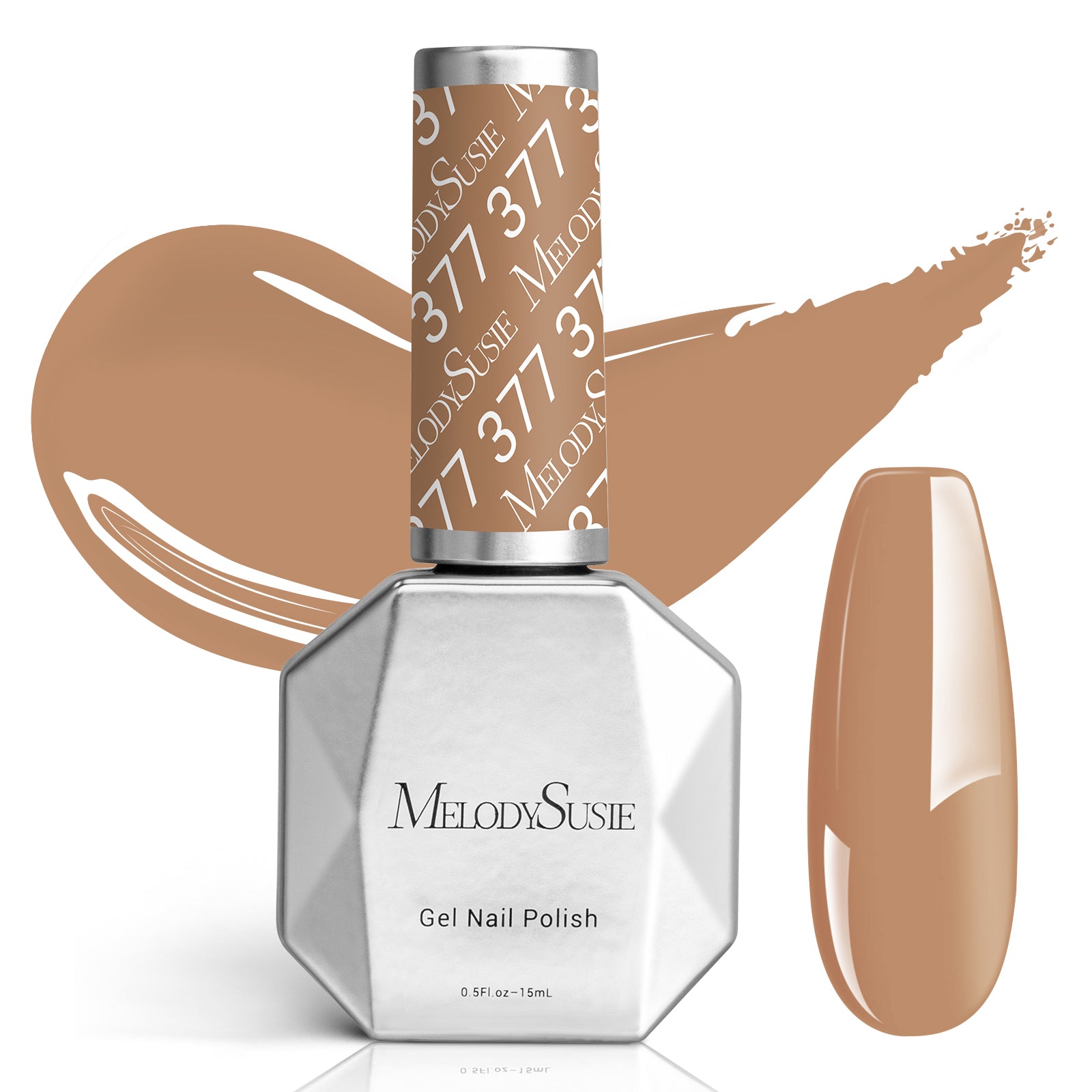 377 Nude Brown - Faster UV Curing Gel Nail Polish 0.5 fl oz/15ml