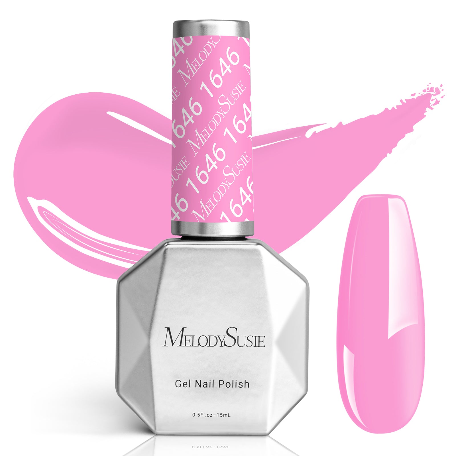 1646 Pink - Faster UV Curing Gel Nail Polish 0.5 fl oz/15ml