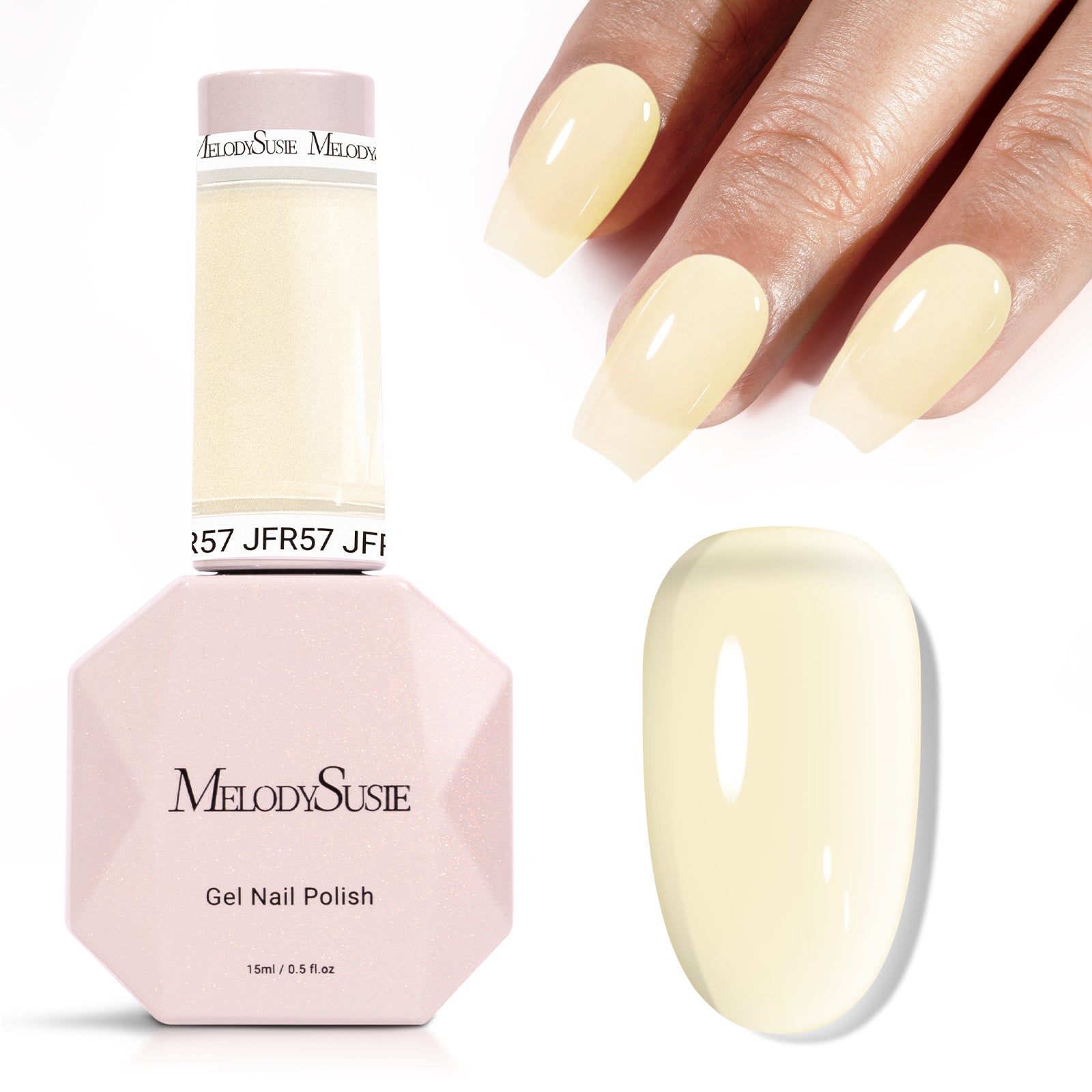 Jeweliver Jelly Gel Polish 15ml - Yellow Nacre - JFR57