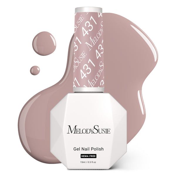431 Neutral Nude HEMA-free gel nail polish cool toned boardroom professional shade for corporate women