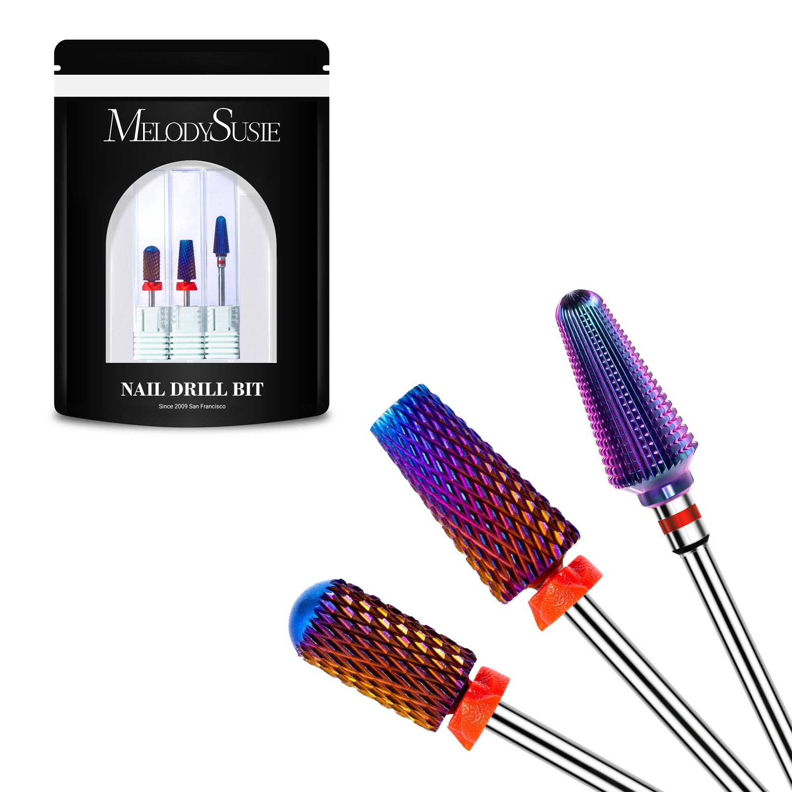 3Pcs Carbide Tungsten Nail Drill Bits Set