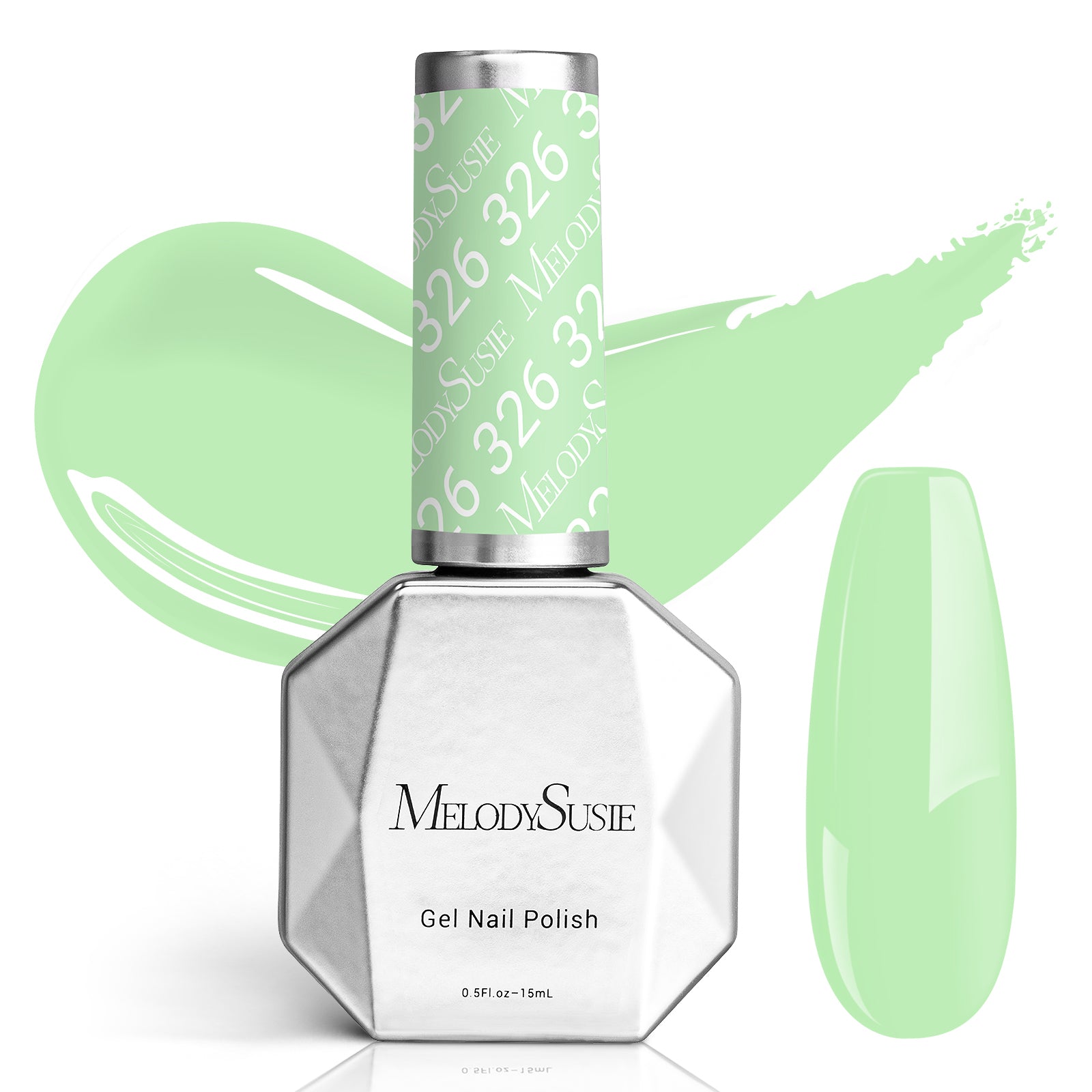 326 Bright Green - Faster UV Curing Gel Nail Polish 0.5 fl oz/15ml